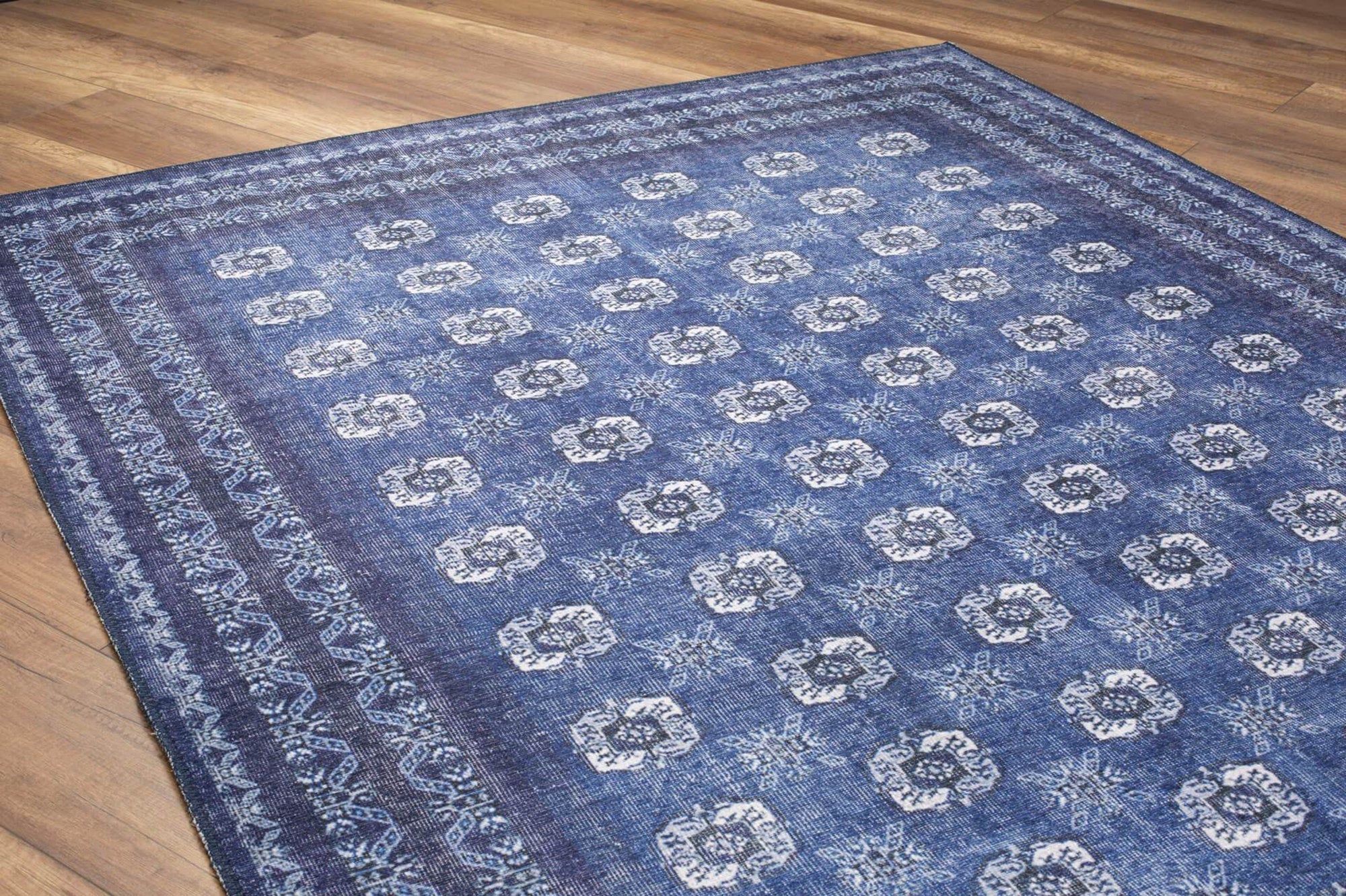Afda Vintage Blue Afghan Rug