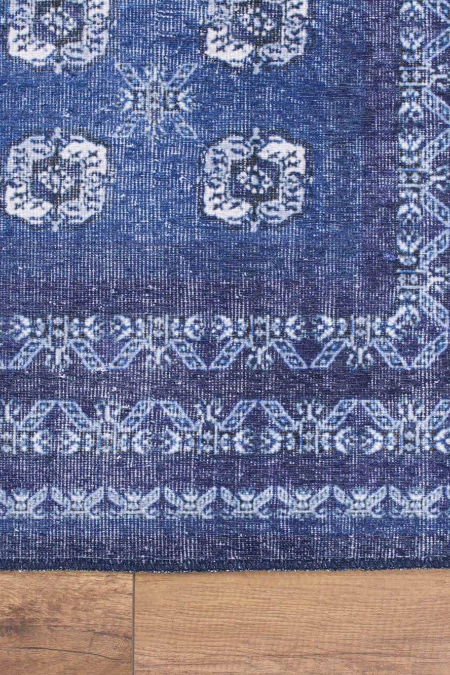 Afda Vintage Blue Afghan Rug