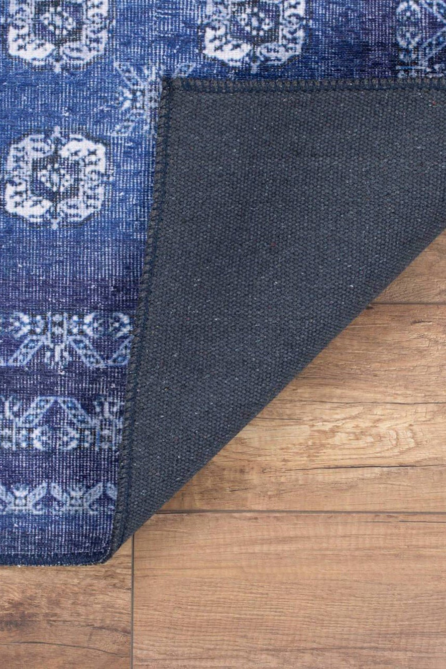 Afda Vintage Blue Afghan Rug