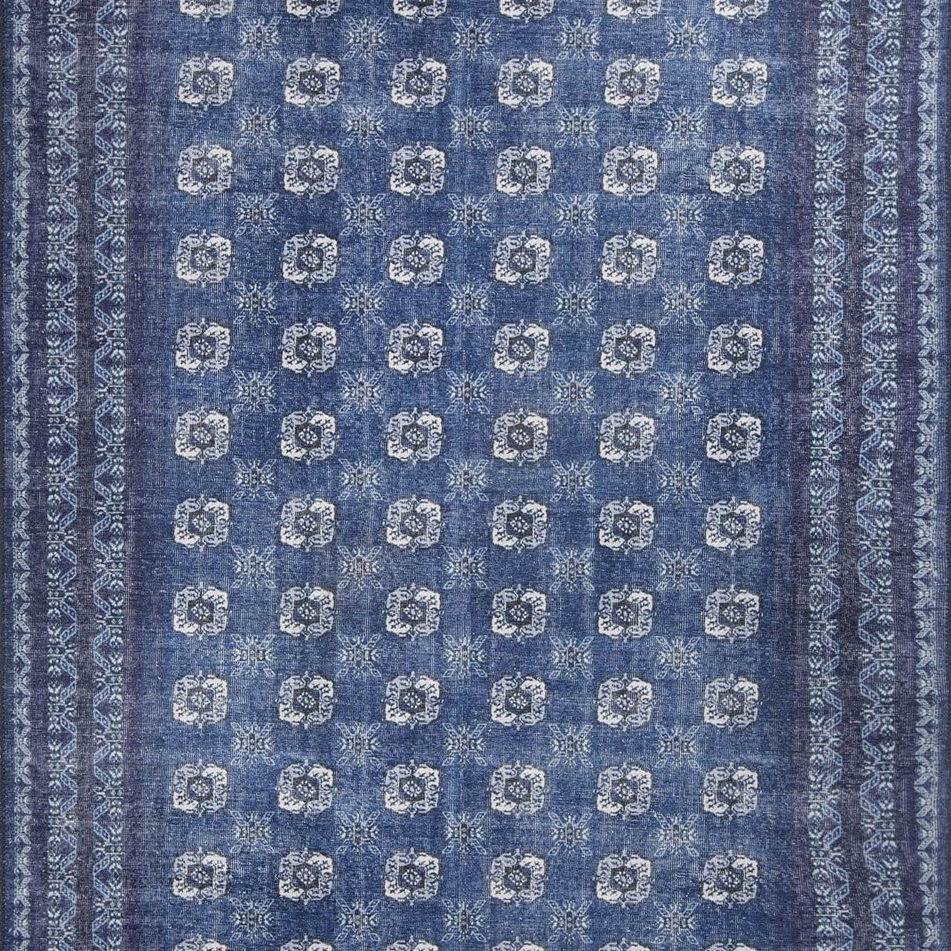 Afda Vintage Blue Afghan Rug