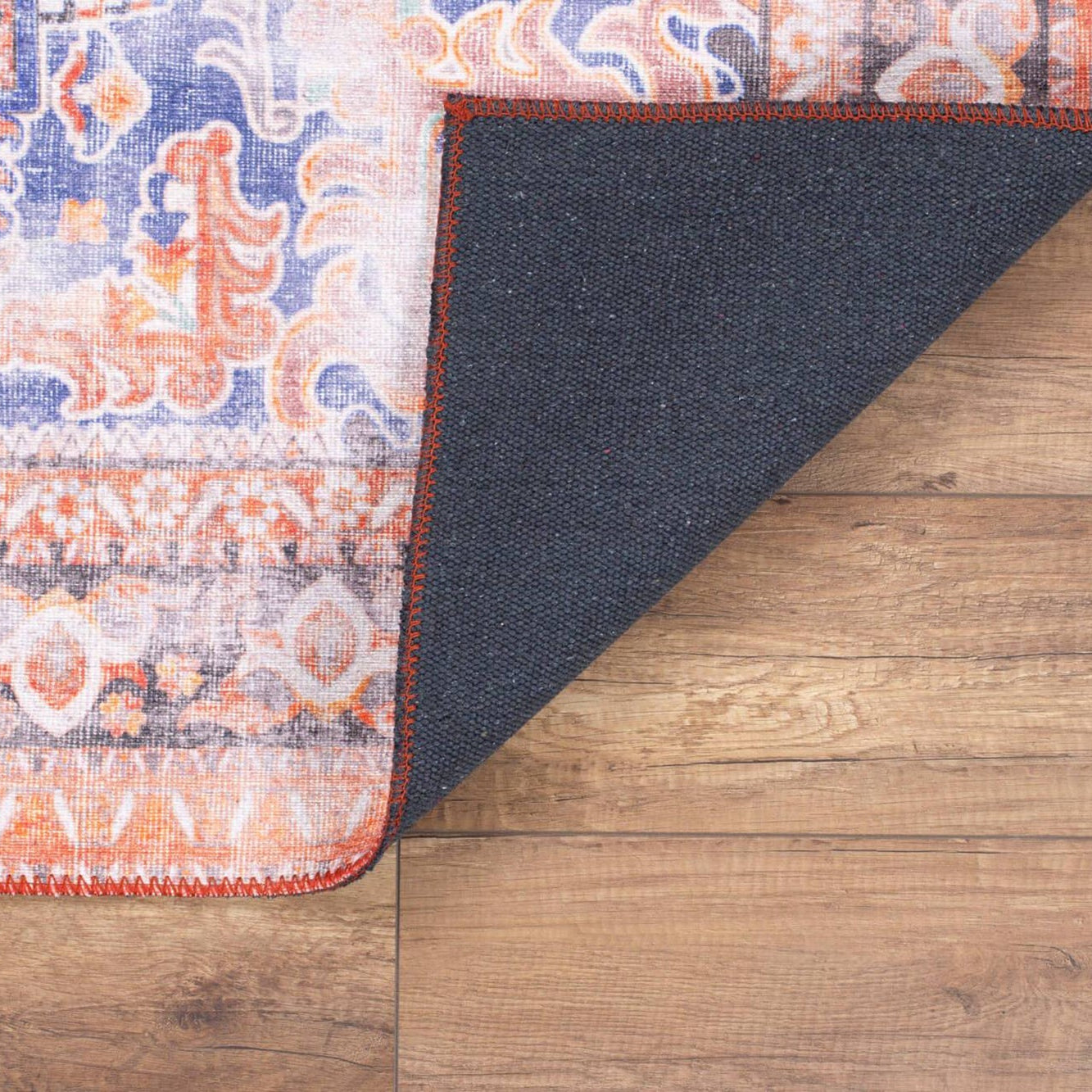 Afra Oriental Orange and Blue Faded rug