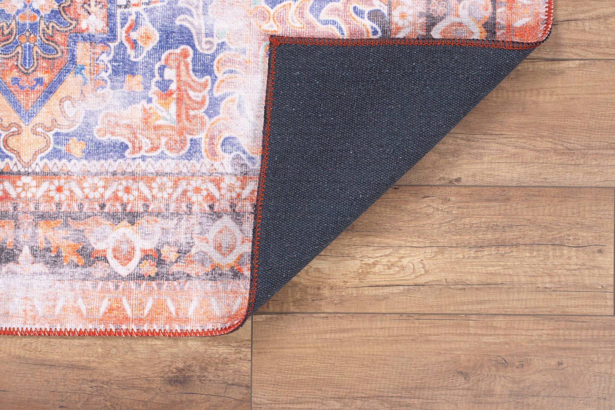 Afra Oriental Orange and Blue Faded rug