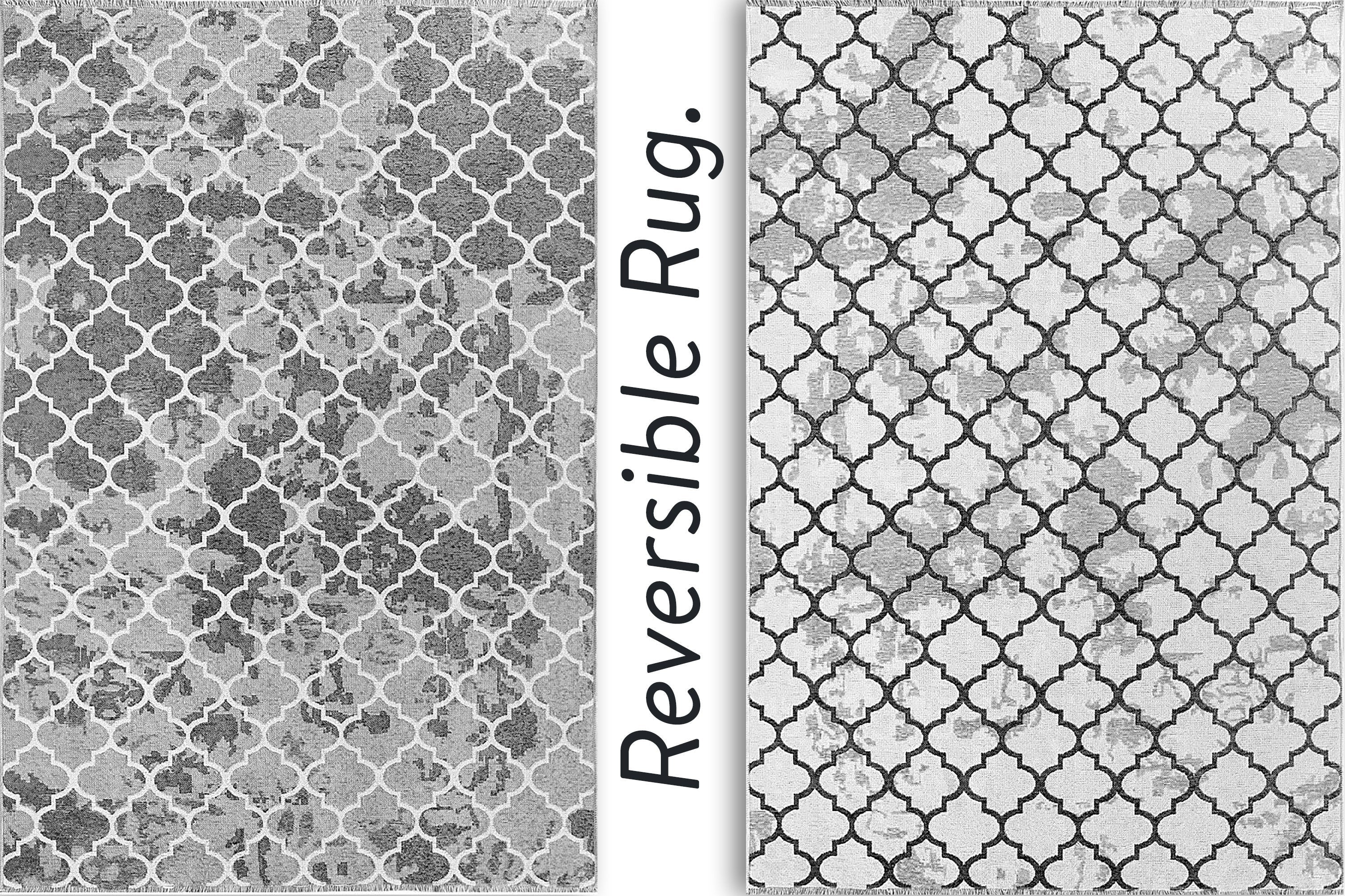 Aicha5 Moroccan Modern Gray Rug