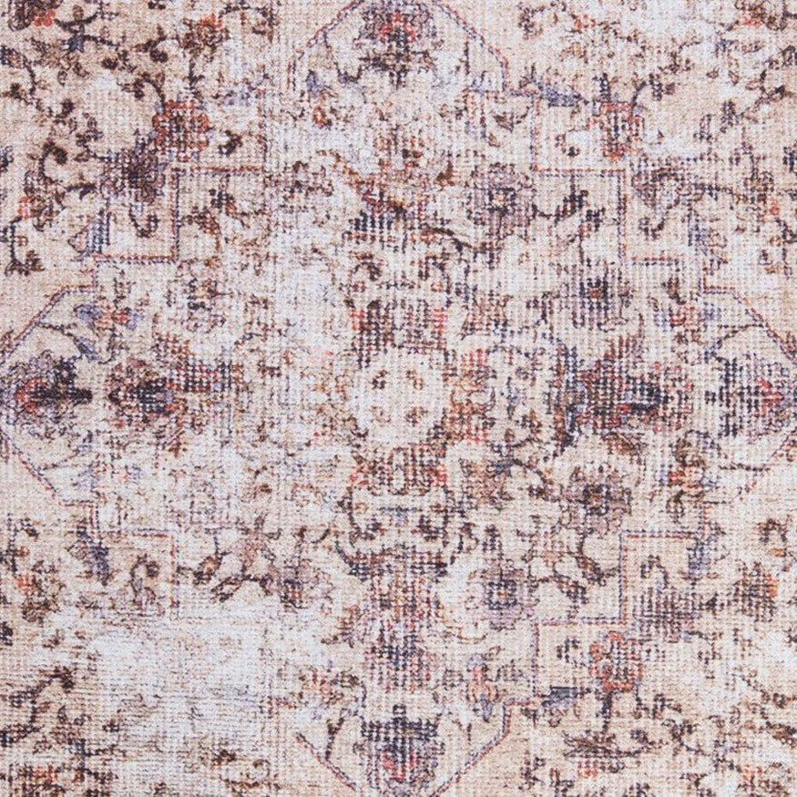 Aisha Oriental Distressed Red and Beige Rug