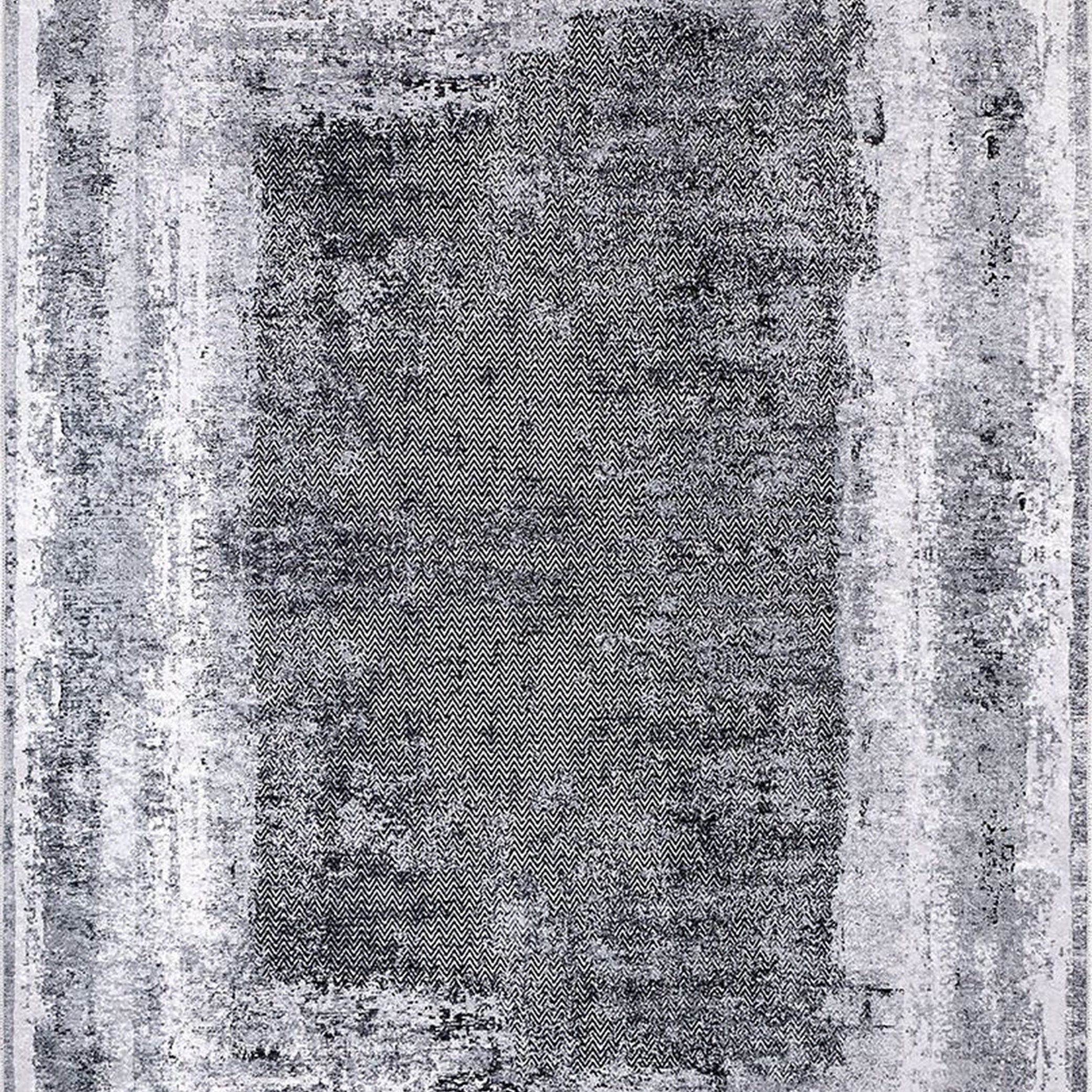 Alae Abstract Distressed Neutral Gray Rug
