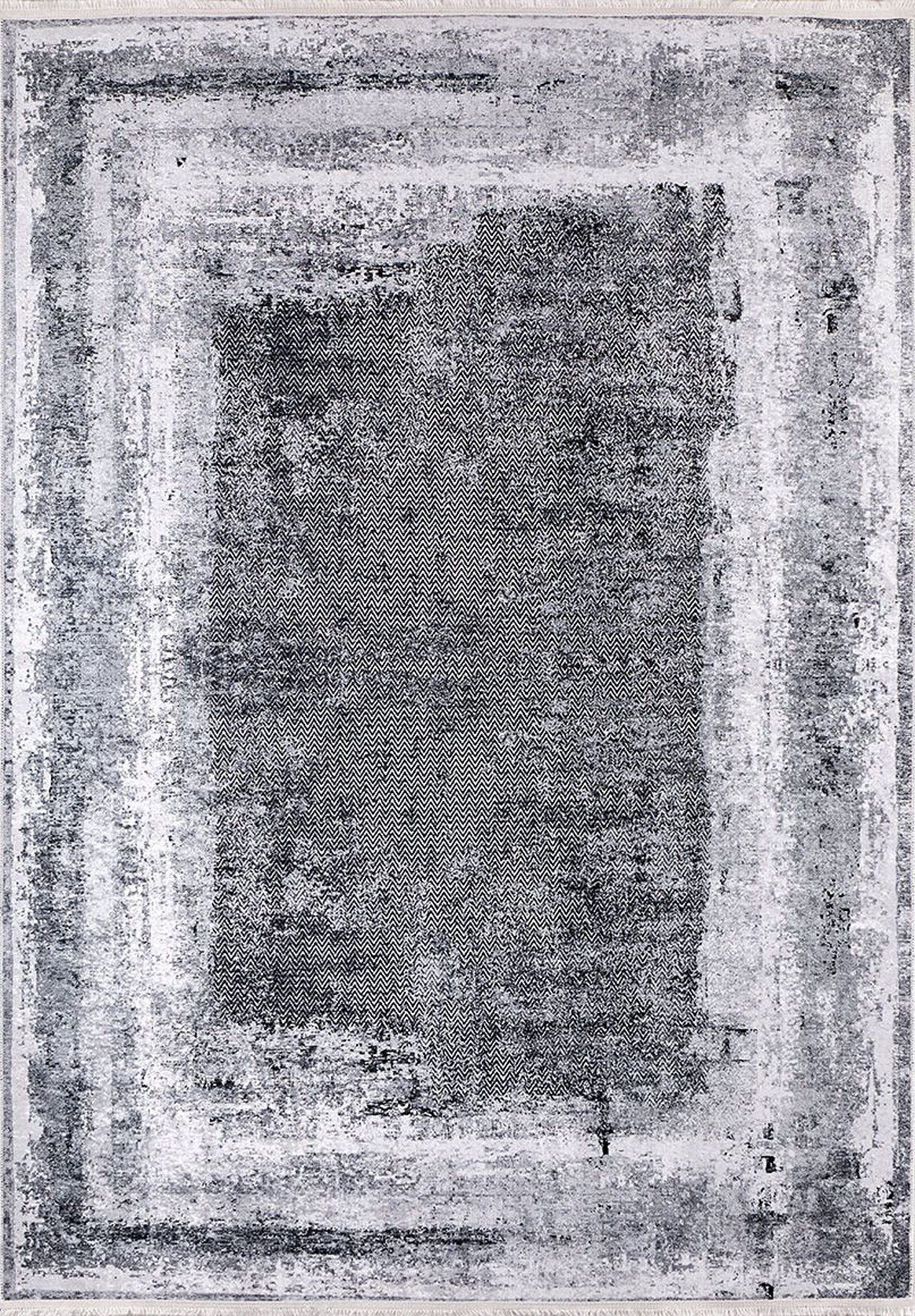 Alae Abstract Distressed Neutral Gray Rug
