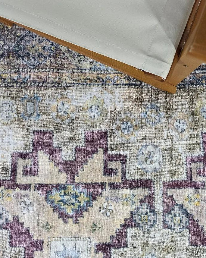 Alma Rug Turkish Beige Green Earth tones Rug