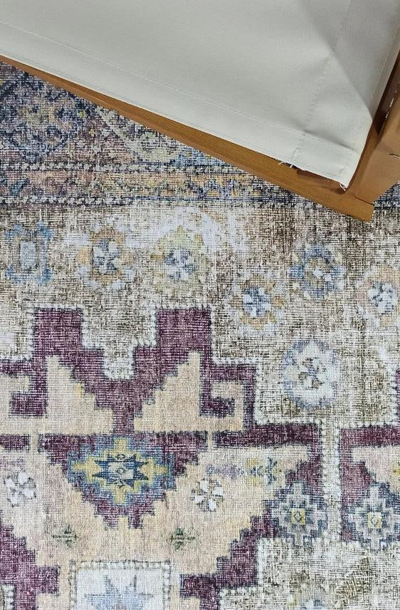 Alma Rug Turkish Beige Green Earth tones Rug