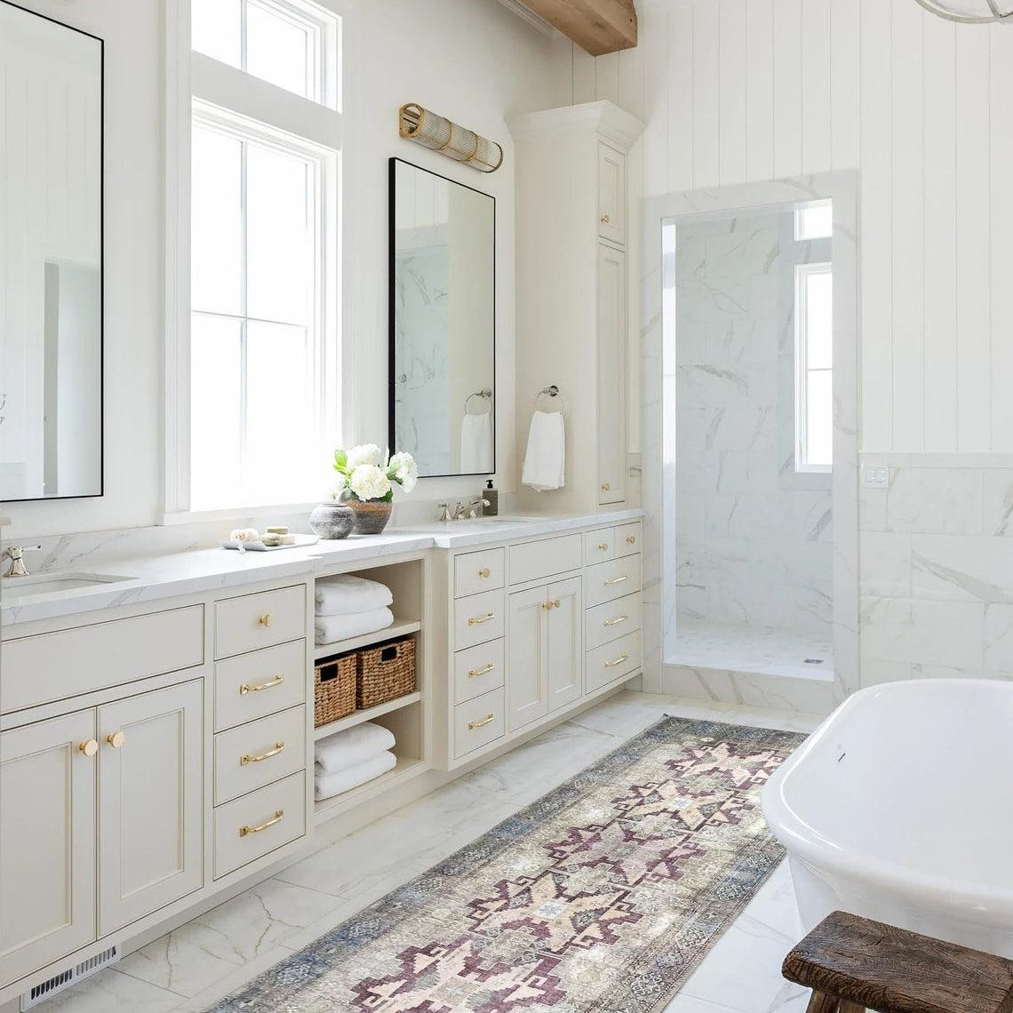 Alma Rug Turkish Beige Green Earth tones Rug