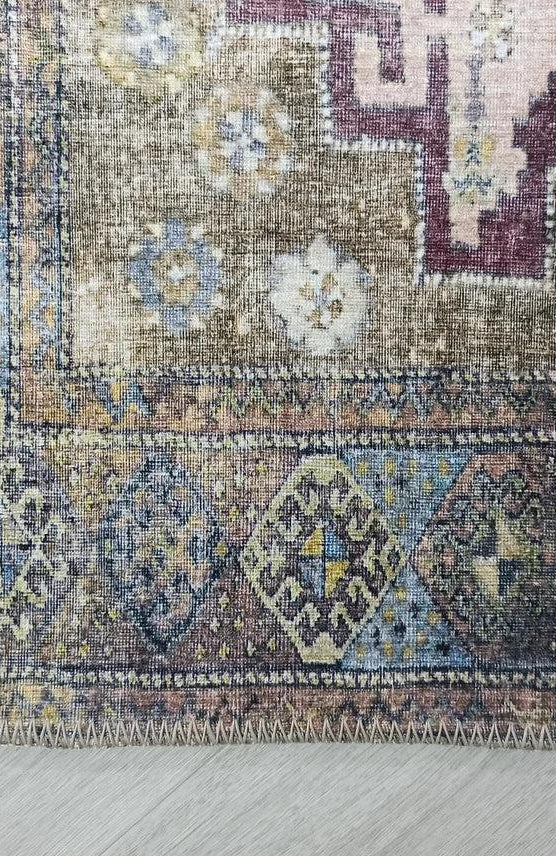 Alma Rug Turkish Beige Green Earth tones Rug