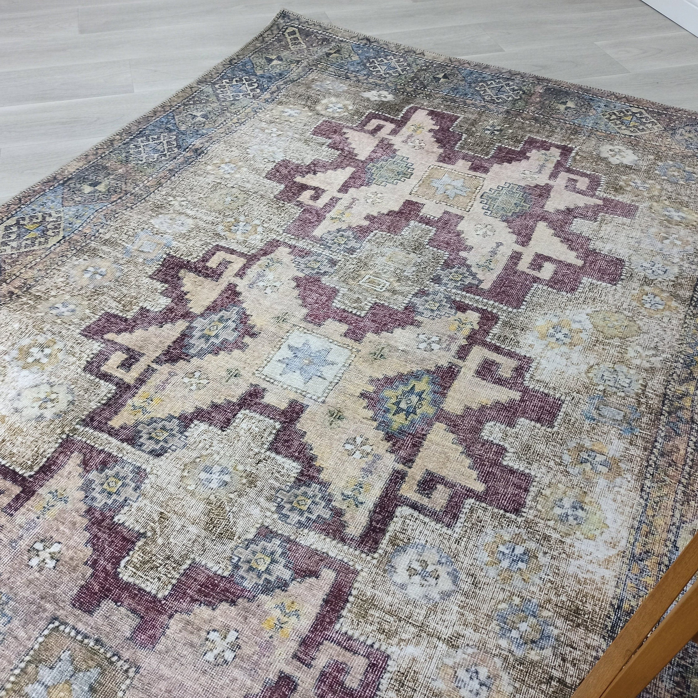 Alma Rug Turkish Beige Green Earth tones Rug