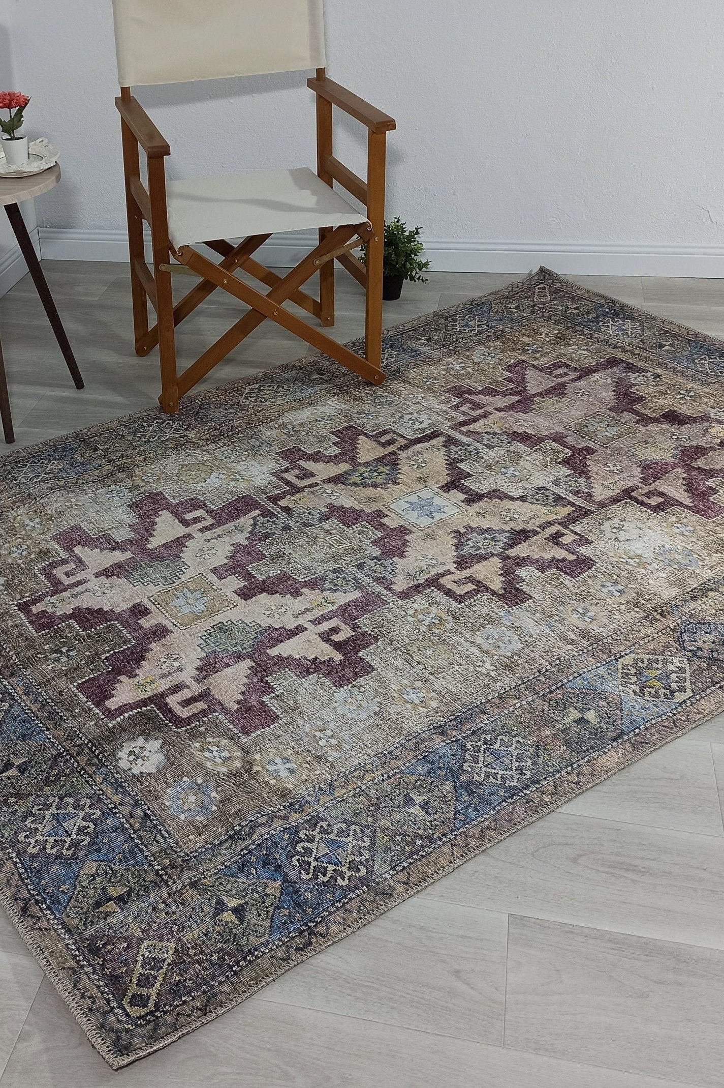 Alma Rug Turkish Beige Green Earth tones Rug