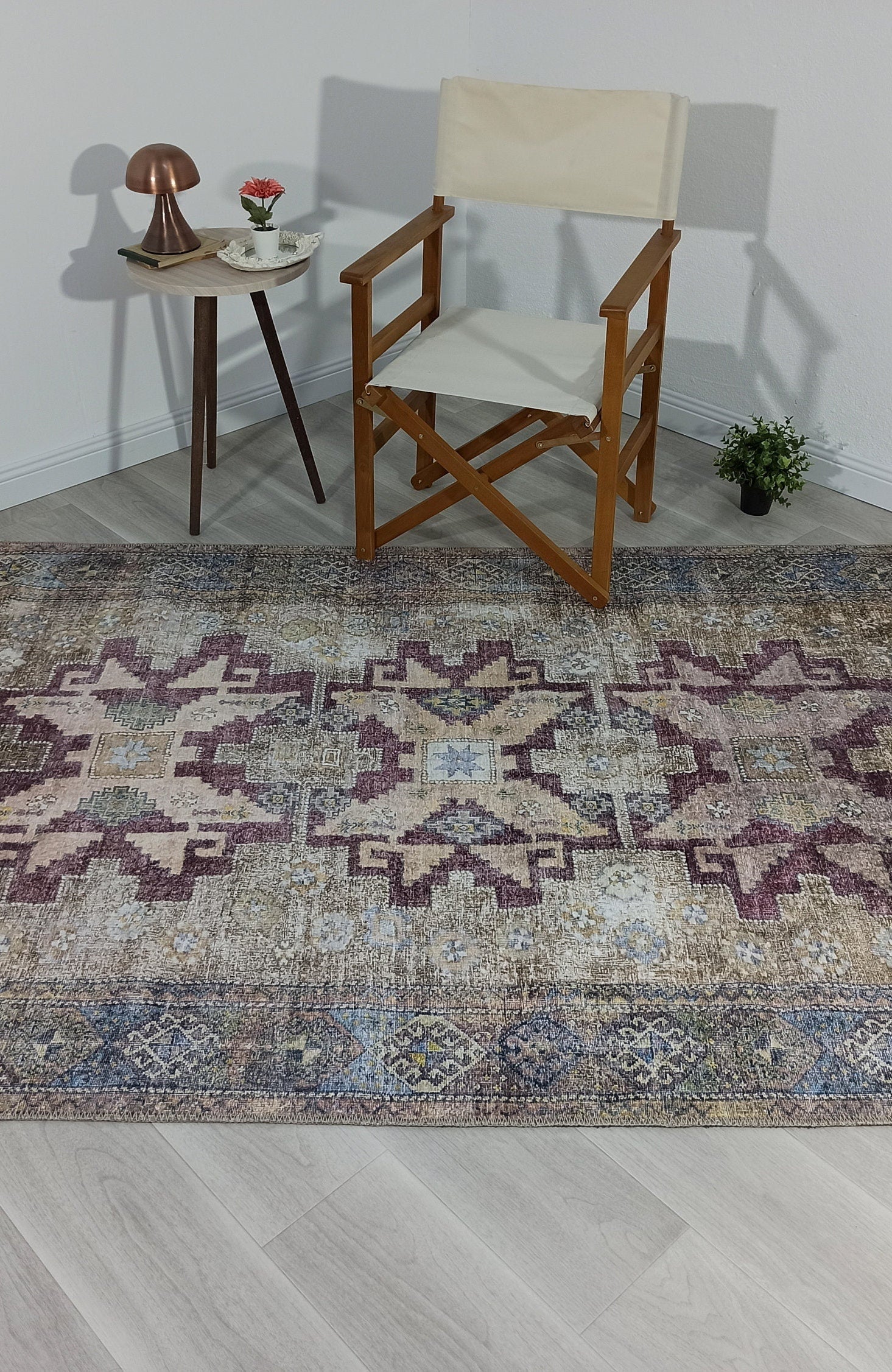 Alma Rug Turkish Beige Green Earth tones Rug