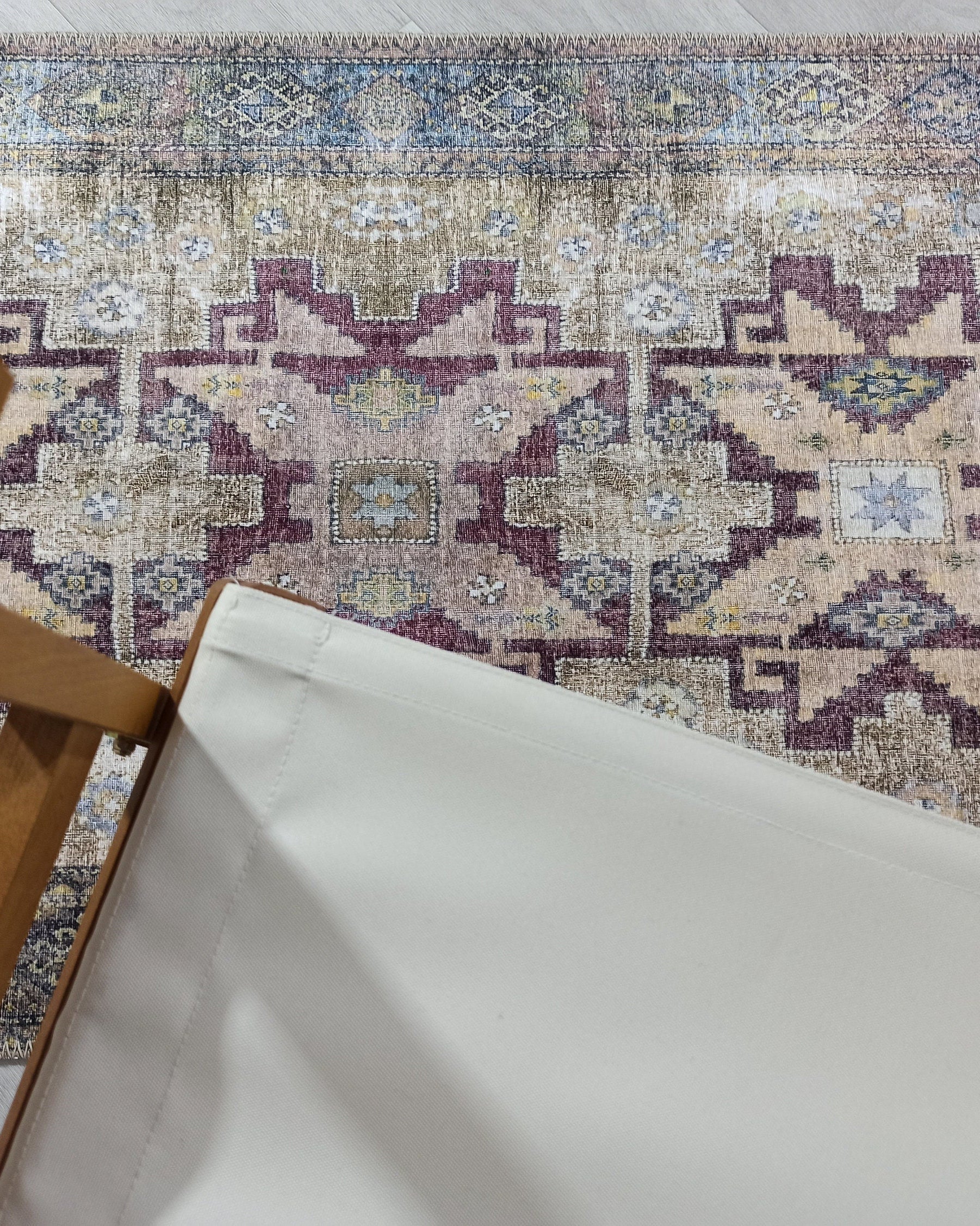 Alma Rug Turkish Beige Green Earth tones Rug