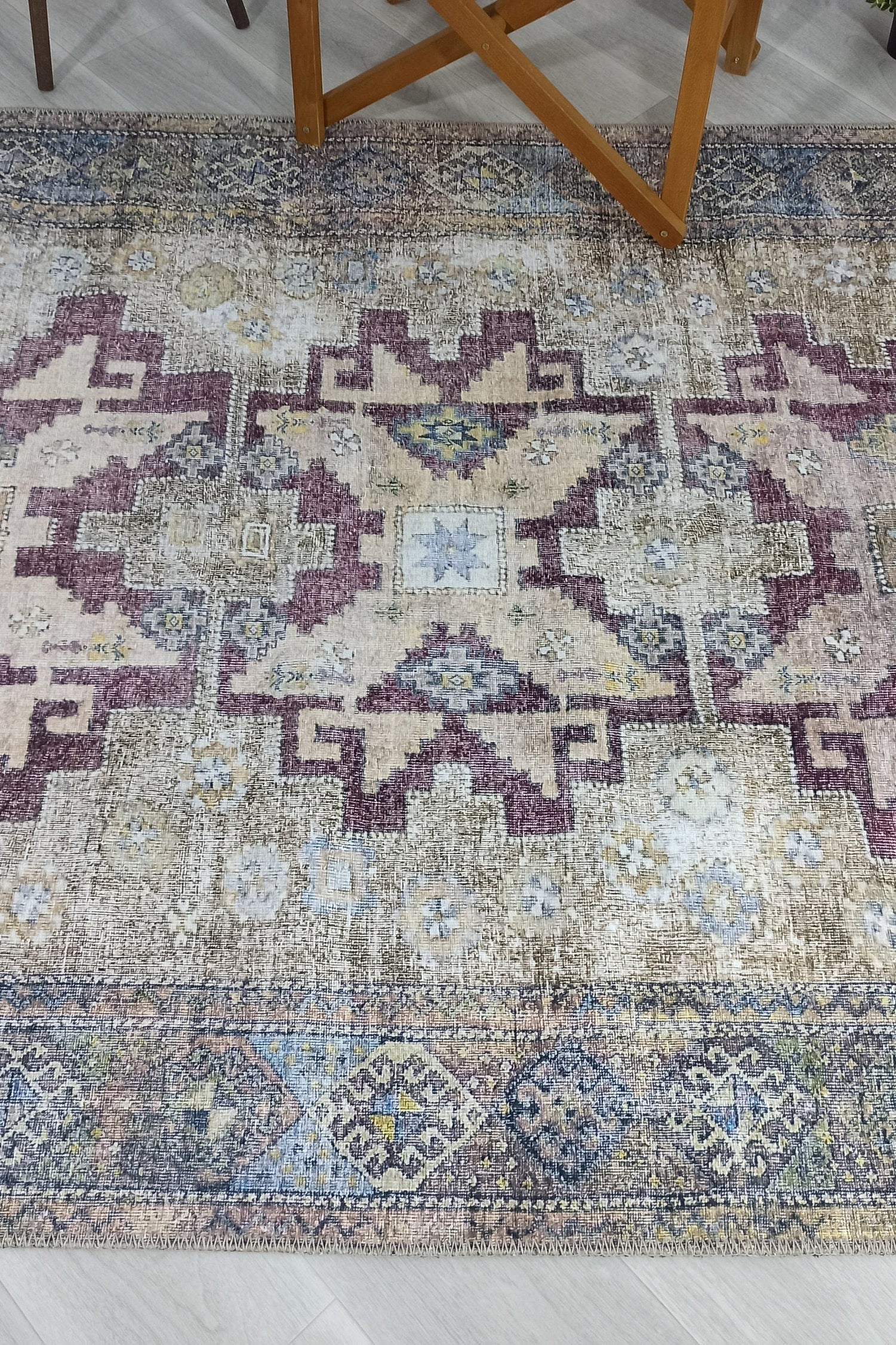 Alma Rug Turkish Beige Green Earth tones Rug