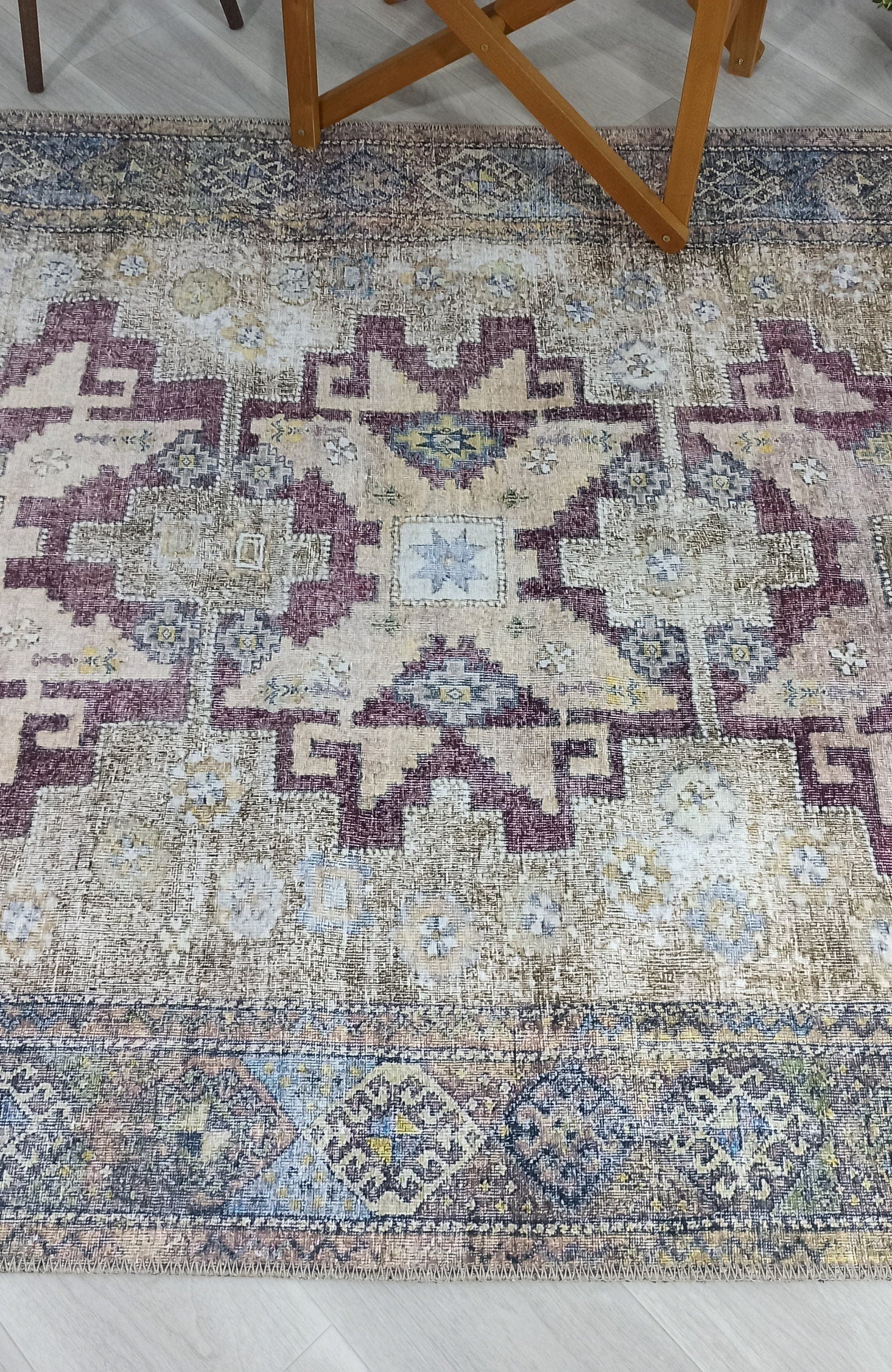 Alma Rug Turkish Beige Green Earth tones Rug