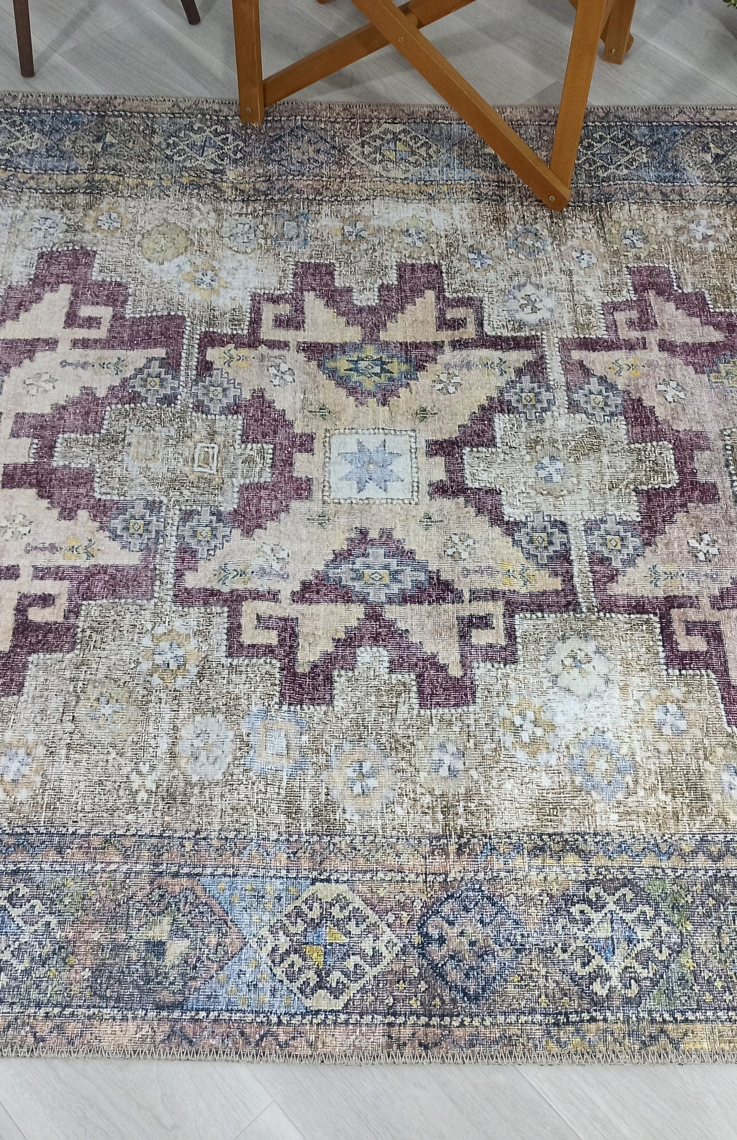 Alma Rug Turkish Beige Green Earth tones Rug