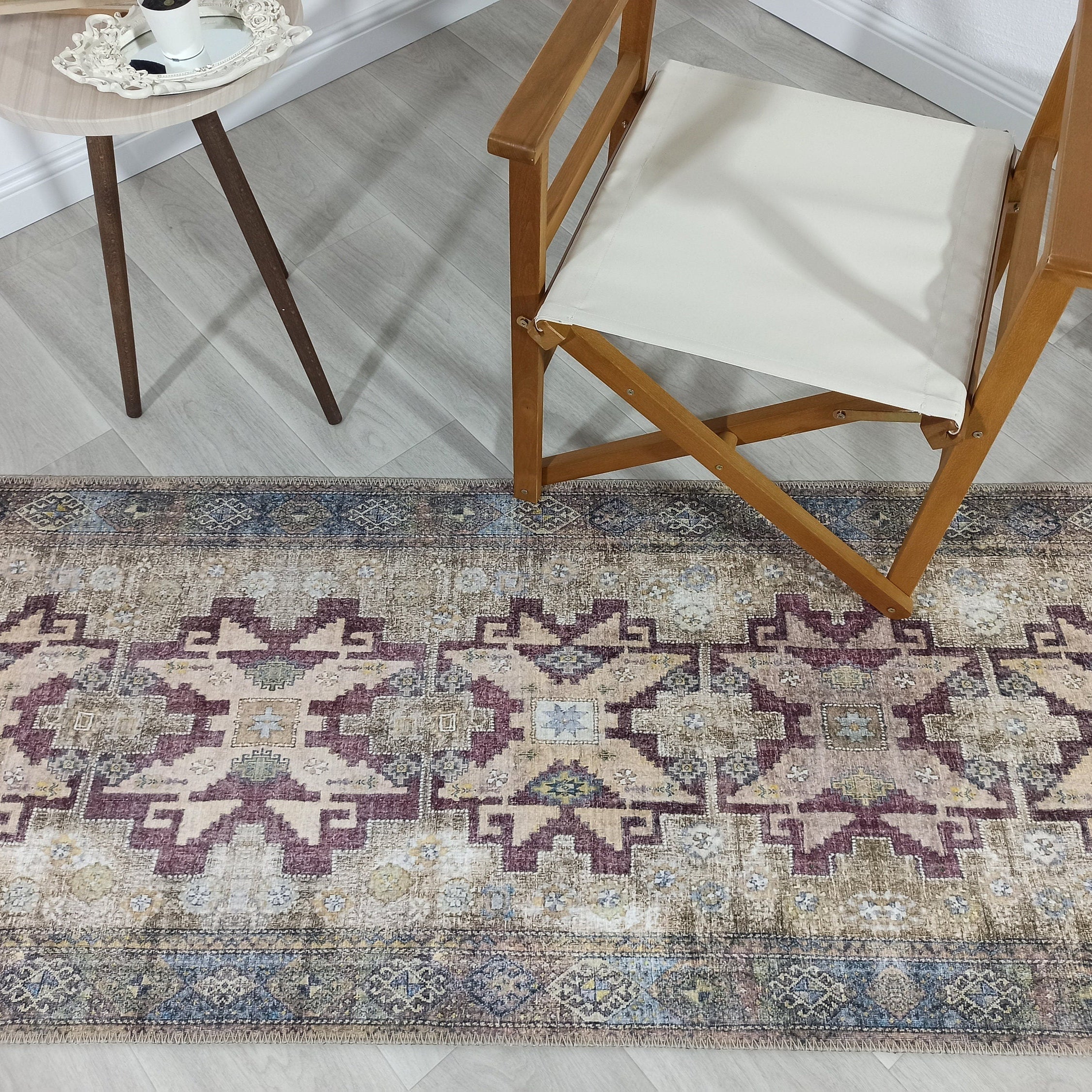 Alma Rug Turkish Beige Green Earth tones Rug