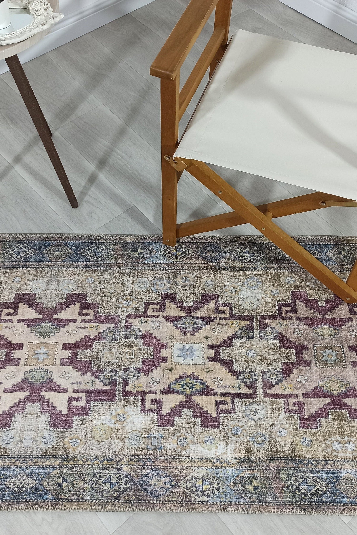 Alma Rug Turkish Beige Green Earth tones Rug