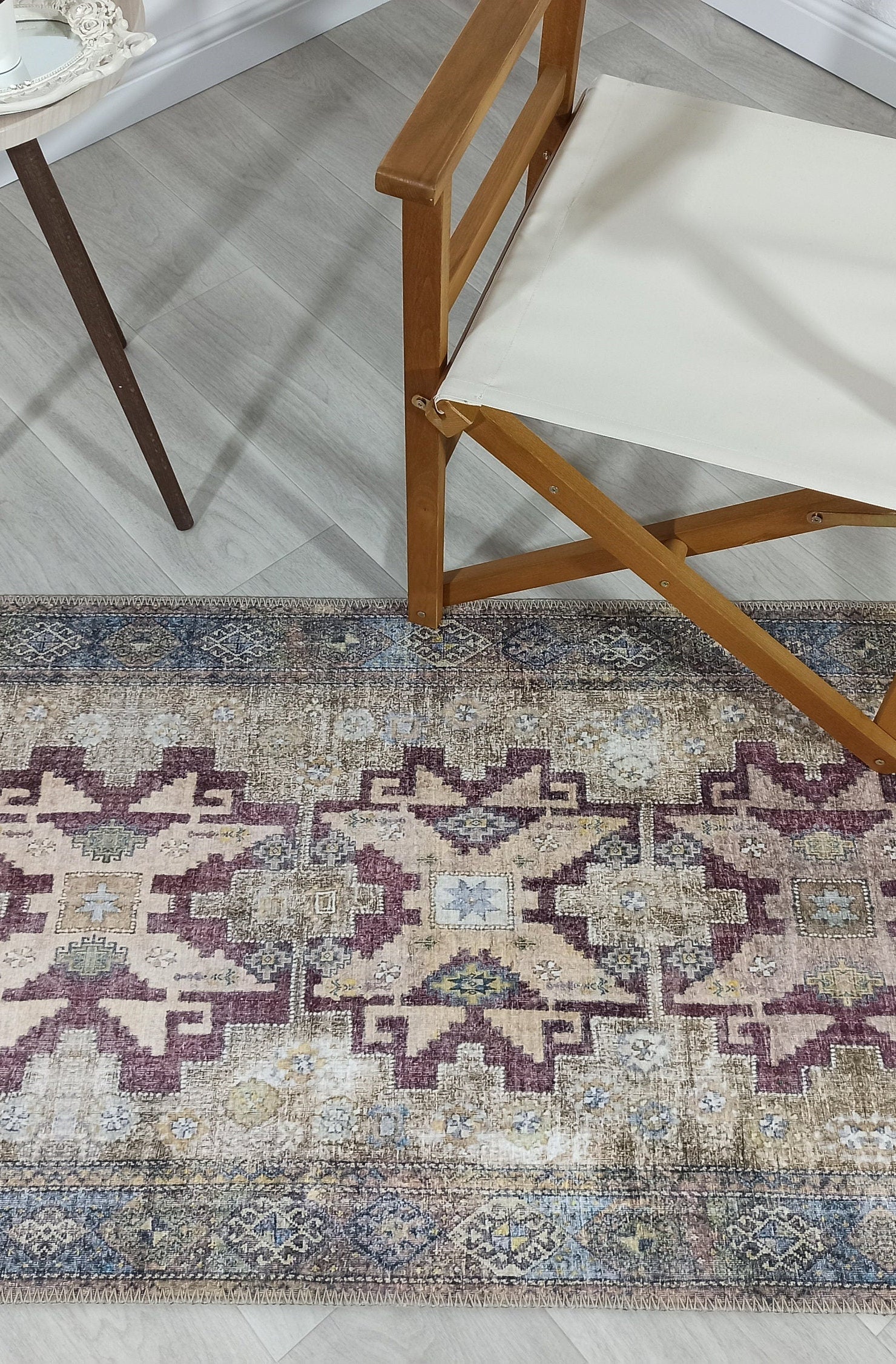 Alma Rug Turkish Beige Green Earth tones Rug