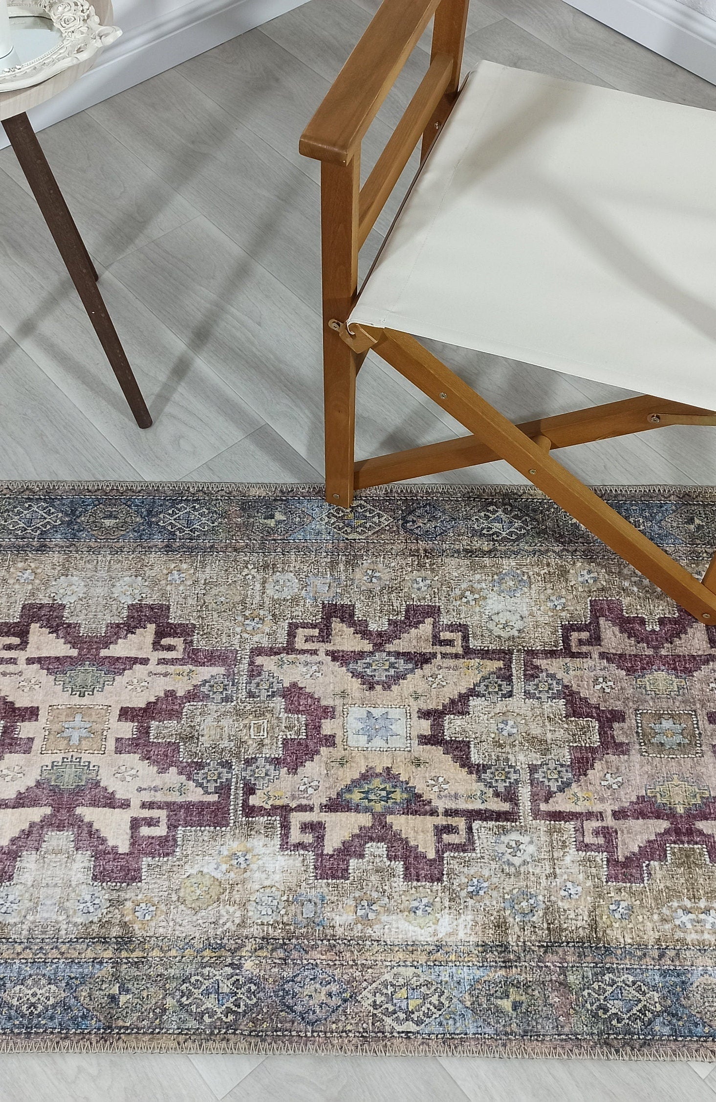 Alma Rug Turkish Beige Green Earth tones Rug