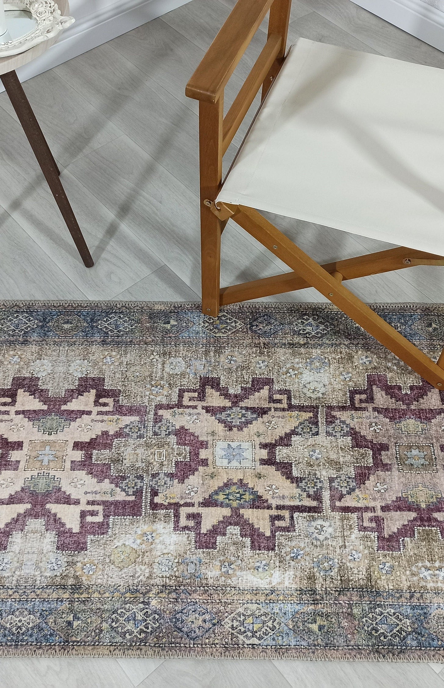 Alma Rug Turkish Beige Green Earth tones Rug