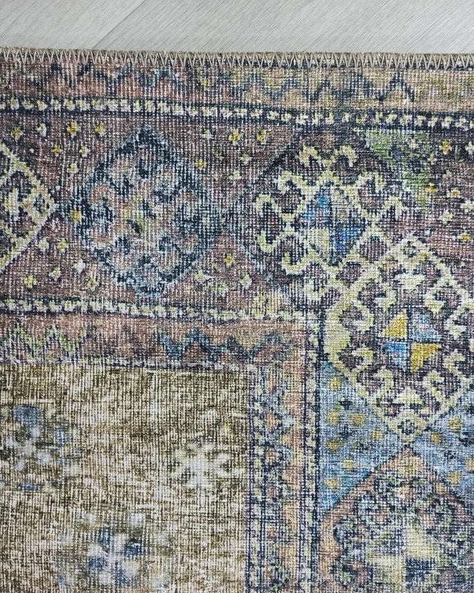 Alma Rug Turkish Beige Green Earth tones Rug