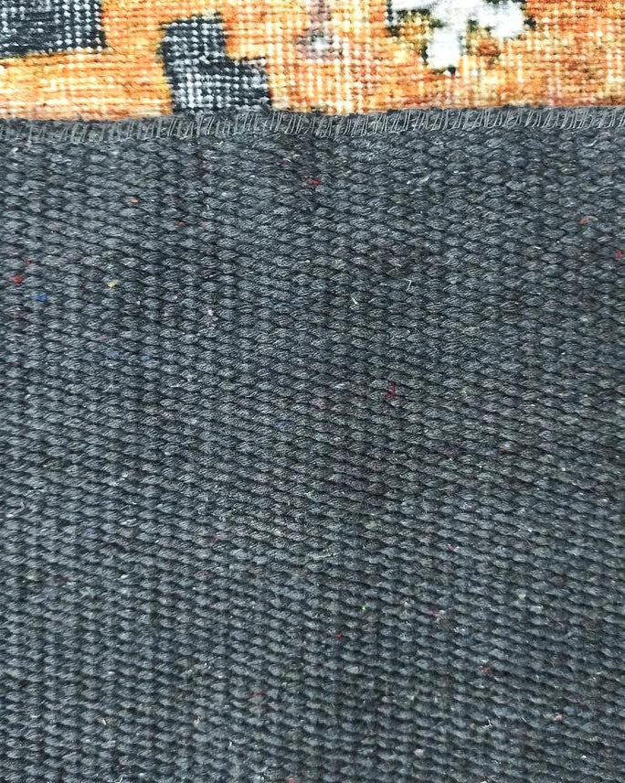 Alma2 Vintage Turkish Yellow Antique Rug