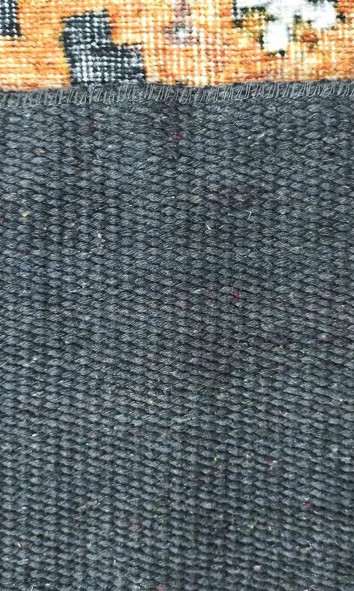 Alma2 Vintage Turkish Yellow Antique Rug