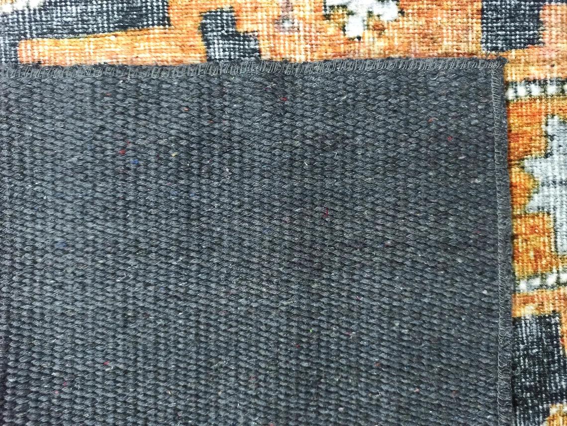 Alma2 Vintage Turkish Yellow Antique Rug