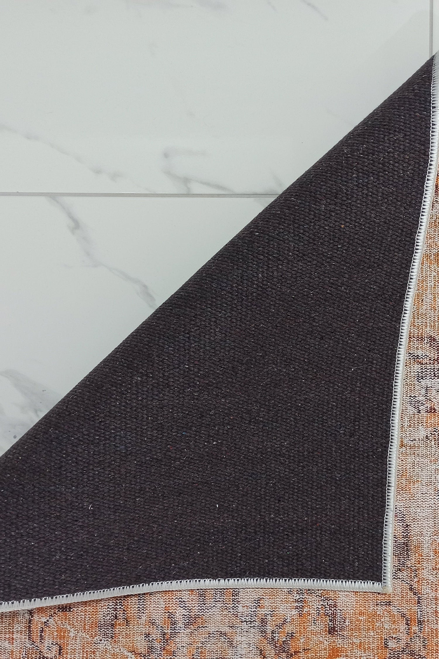 Alya2 Runner Turkish Vintage Faded Orange Runner Rug