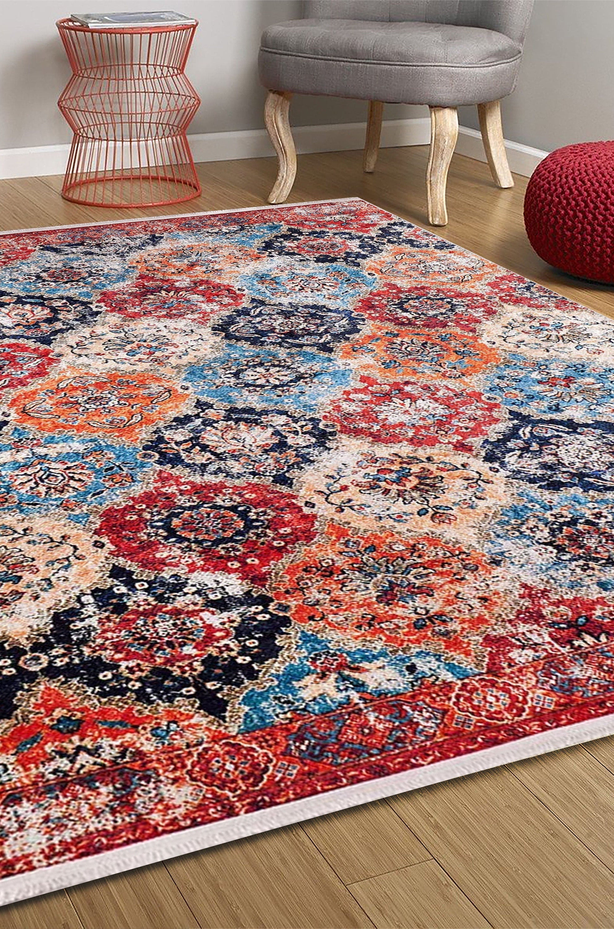 Aman Turkish Multi Color Rug