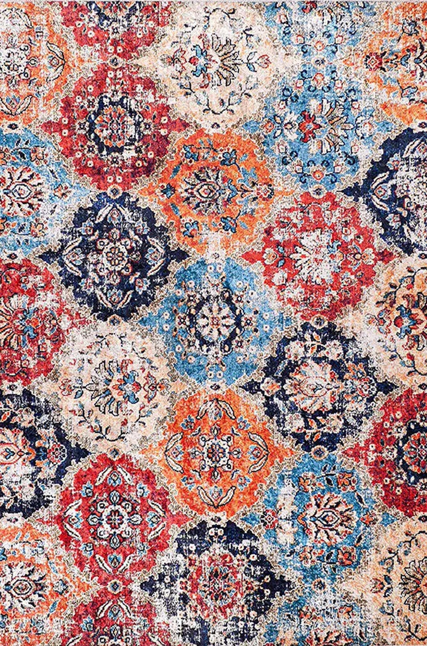 Aman Turkish Multi Color Rug