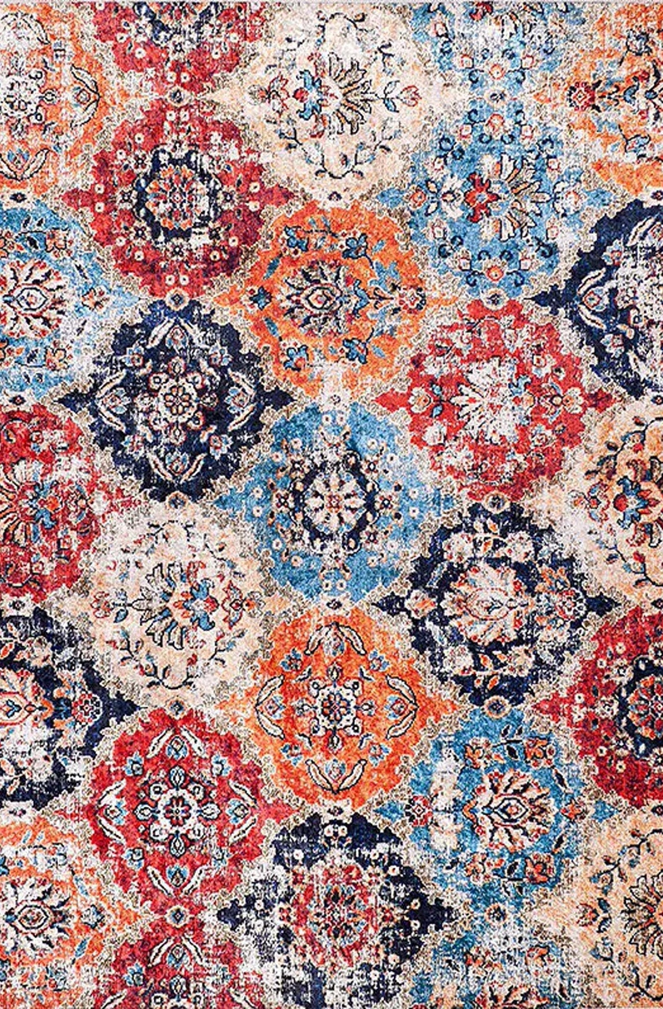 Aman Turkish Multi Color Rug