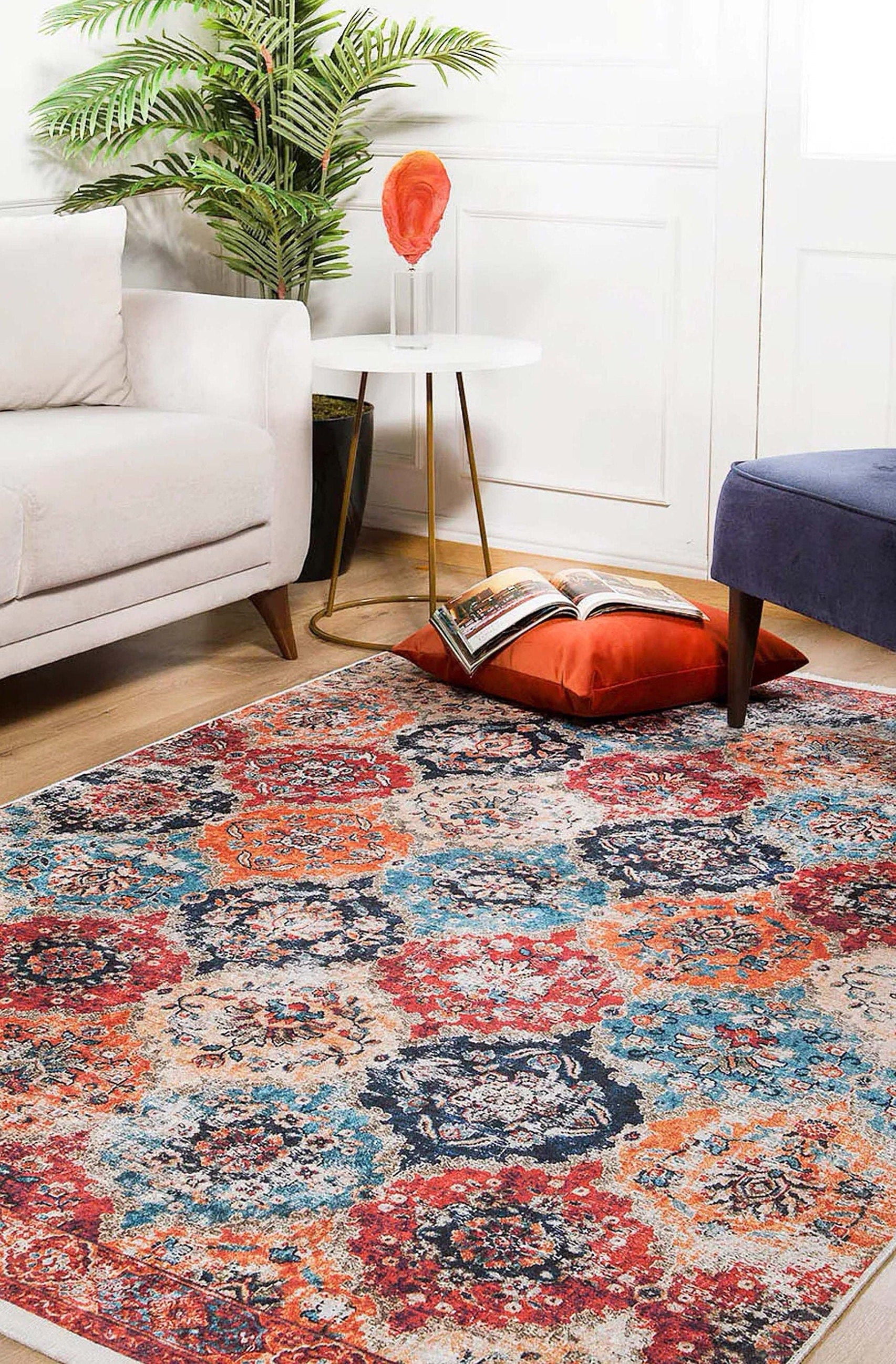 Aman Turkish Multi Color Rug