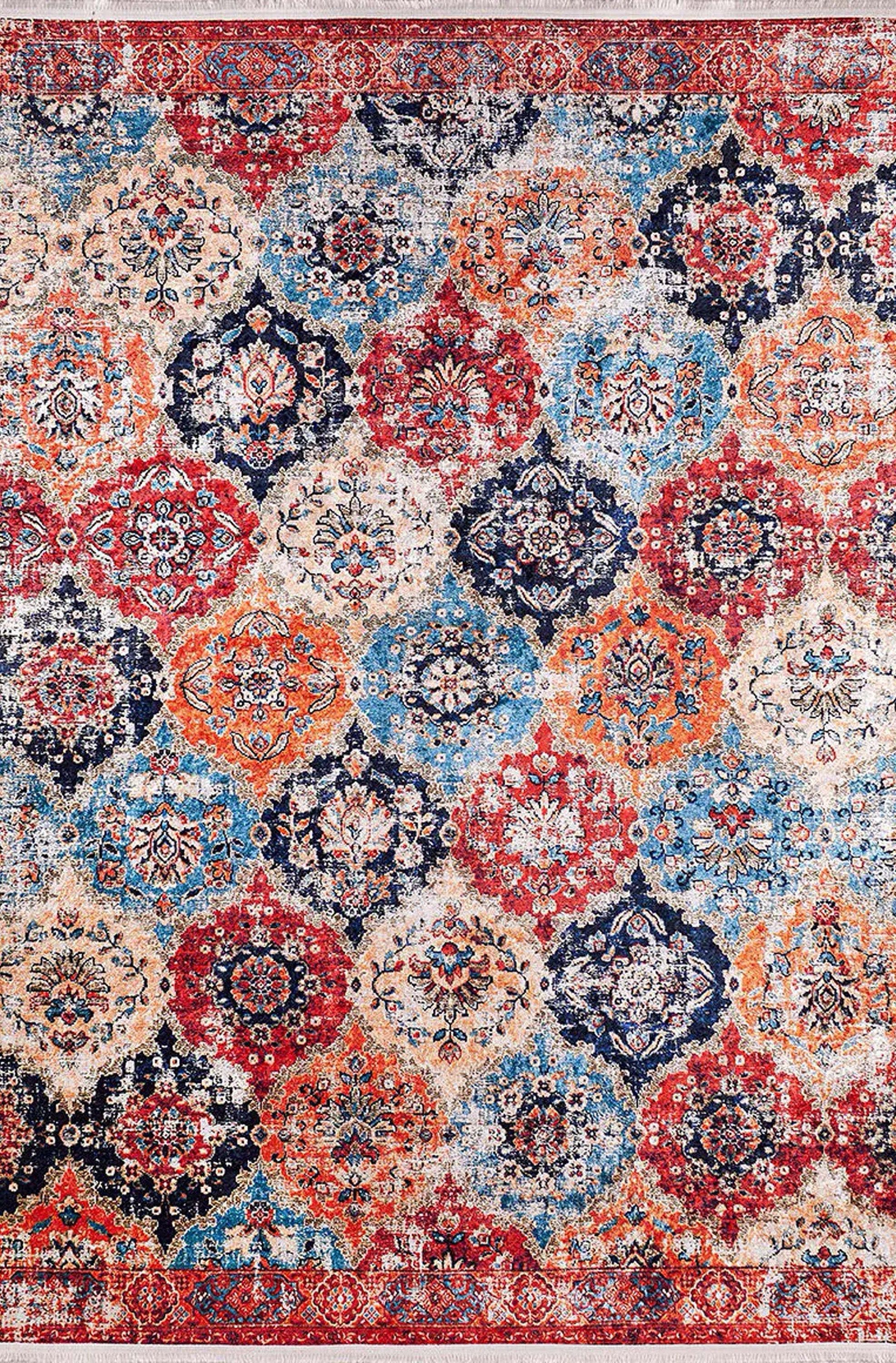 Aman Turkish Multi Color Rug