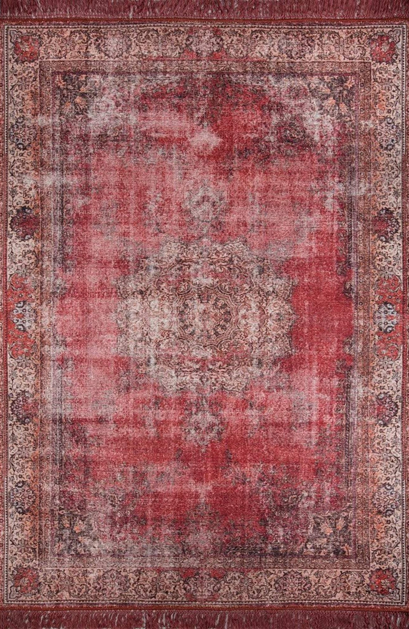 Amra Rug Oriental Vintage Red Rug