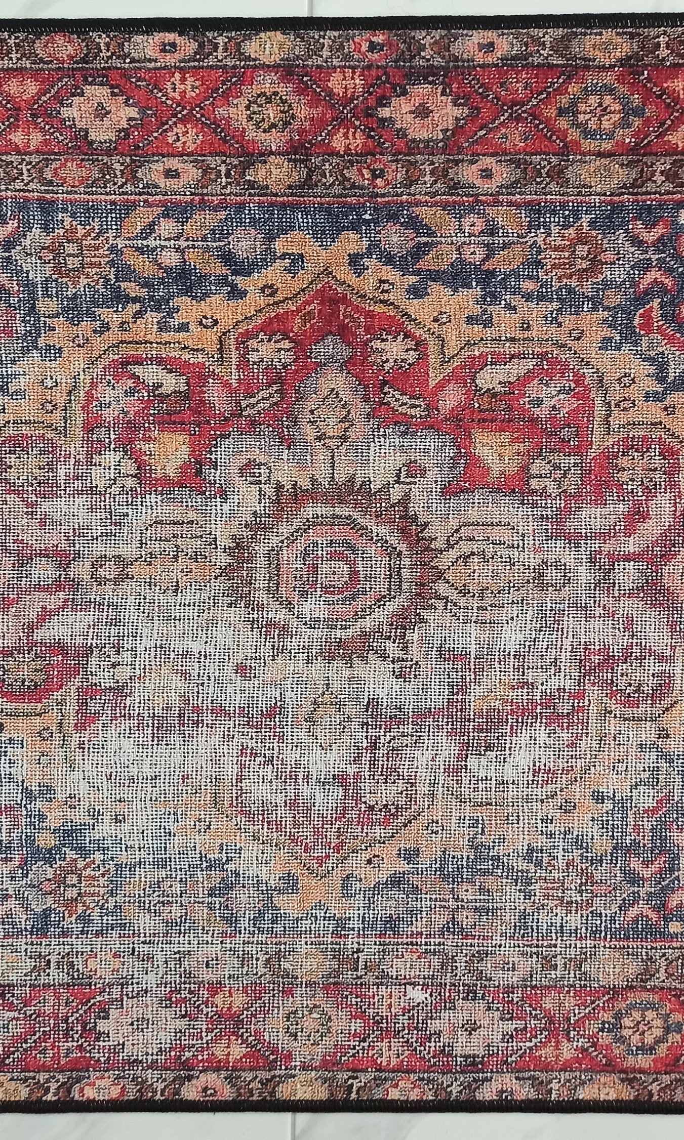 Amra2 Runner Oriental Red Runner Rug