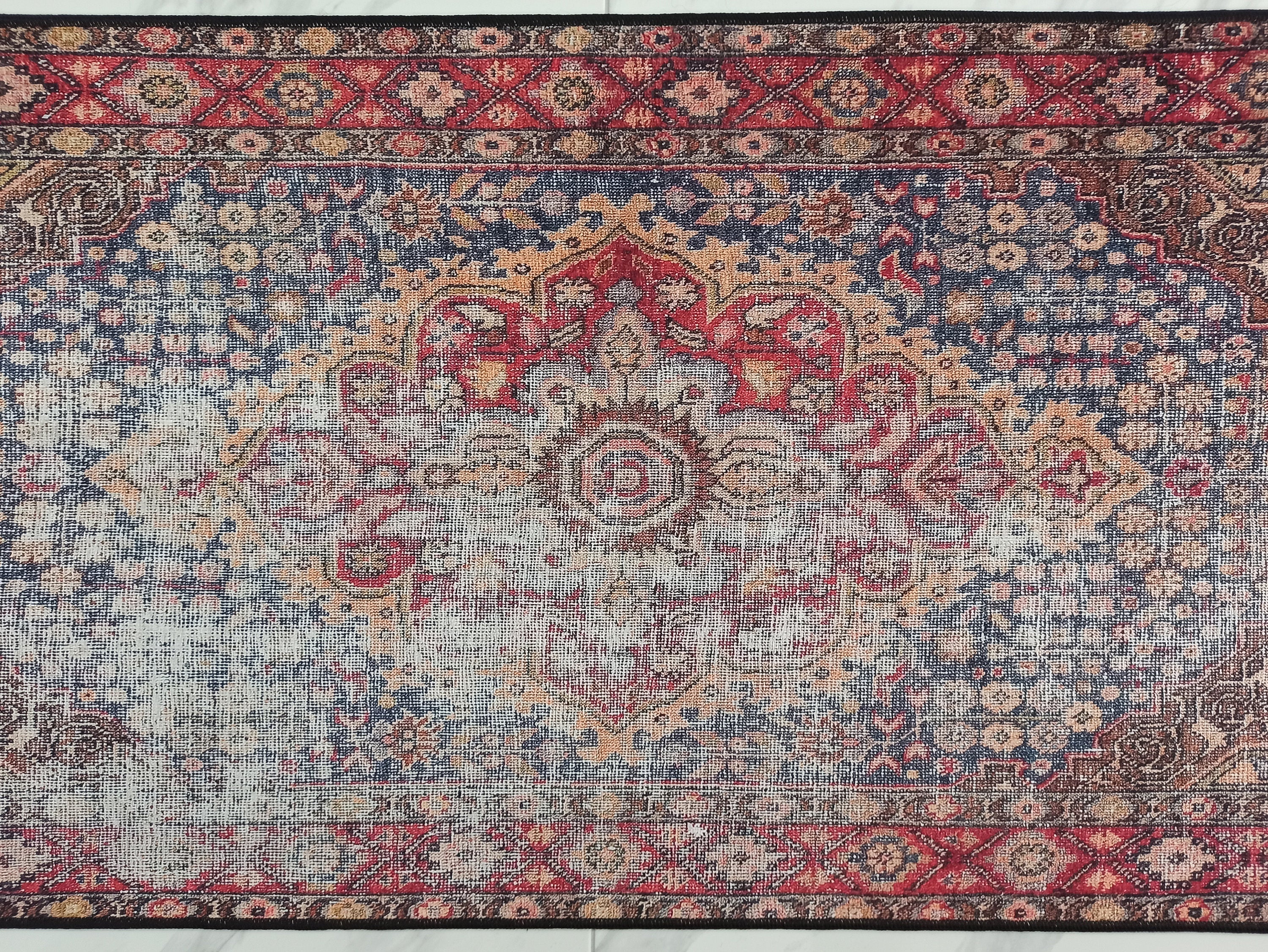 Amra2 Runner Oriental Red Runner Rug