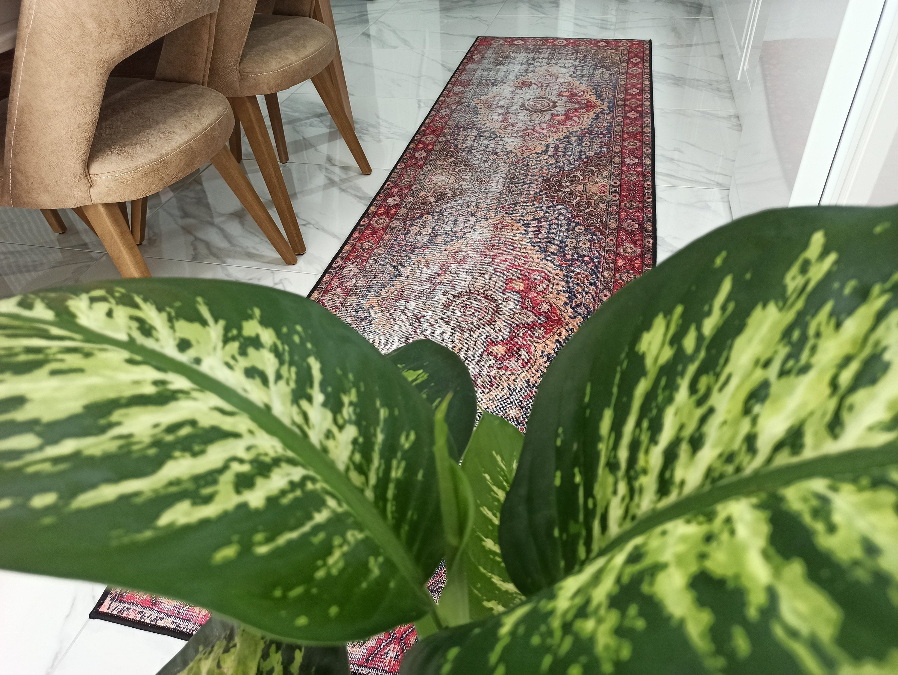 Amra2 Runner Oriental Red Runner Rug