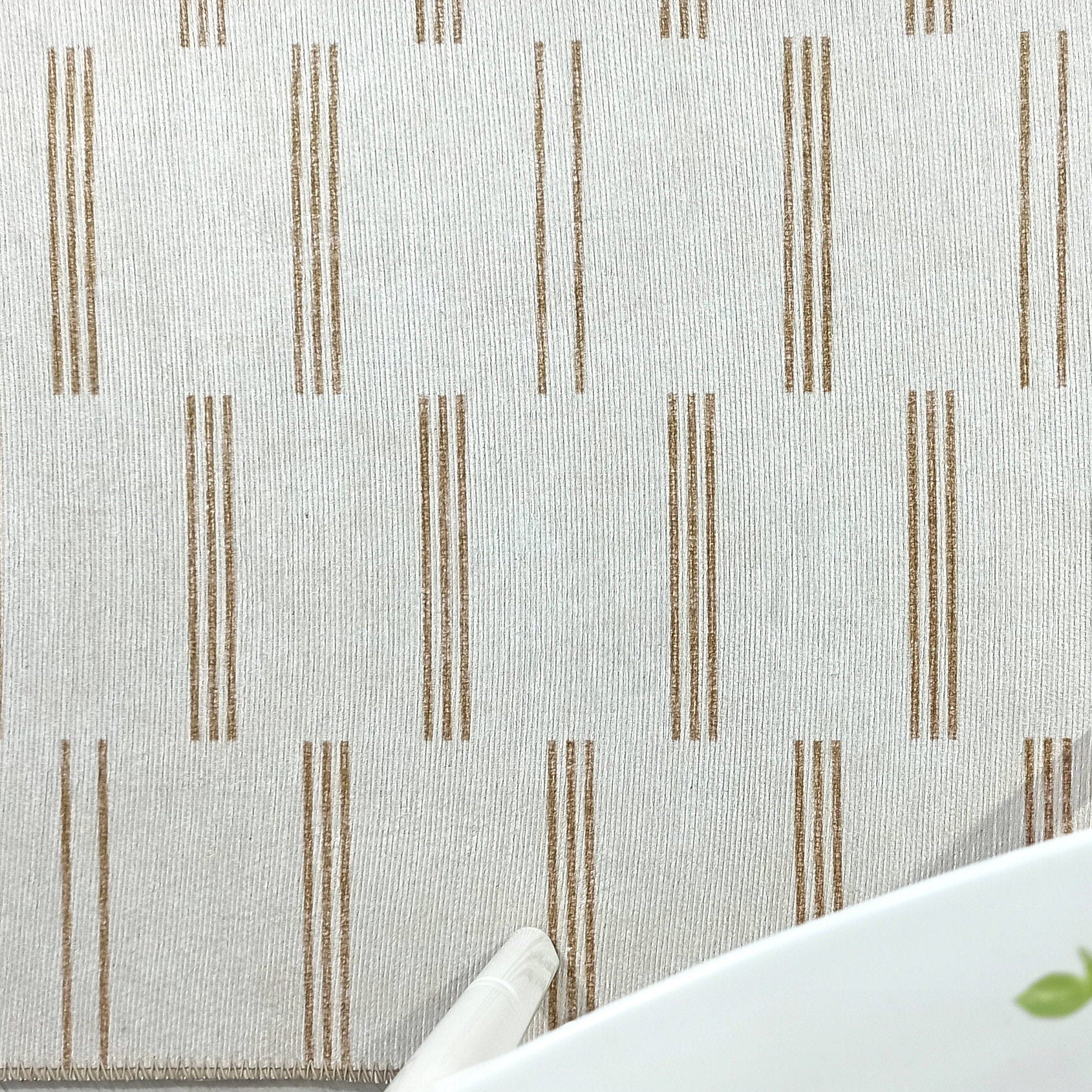 Ana Rug Turkish Neutral Striped Faded Beige Brown Rug