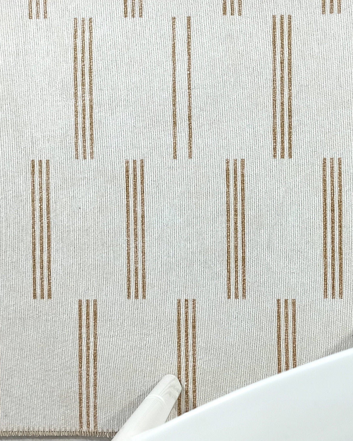 Ana Rug Turkish Neutral Striped Faded Beige Brown Rug