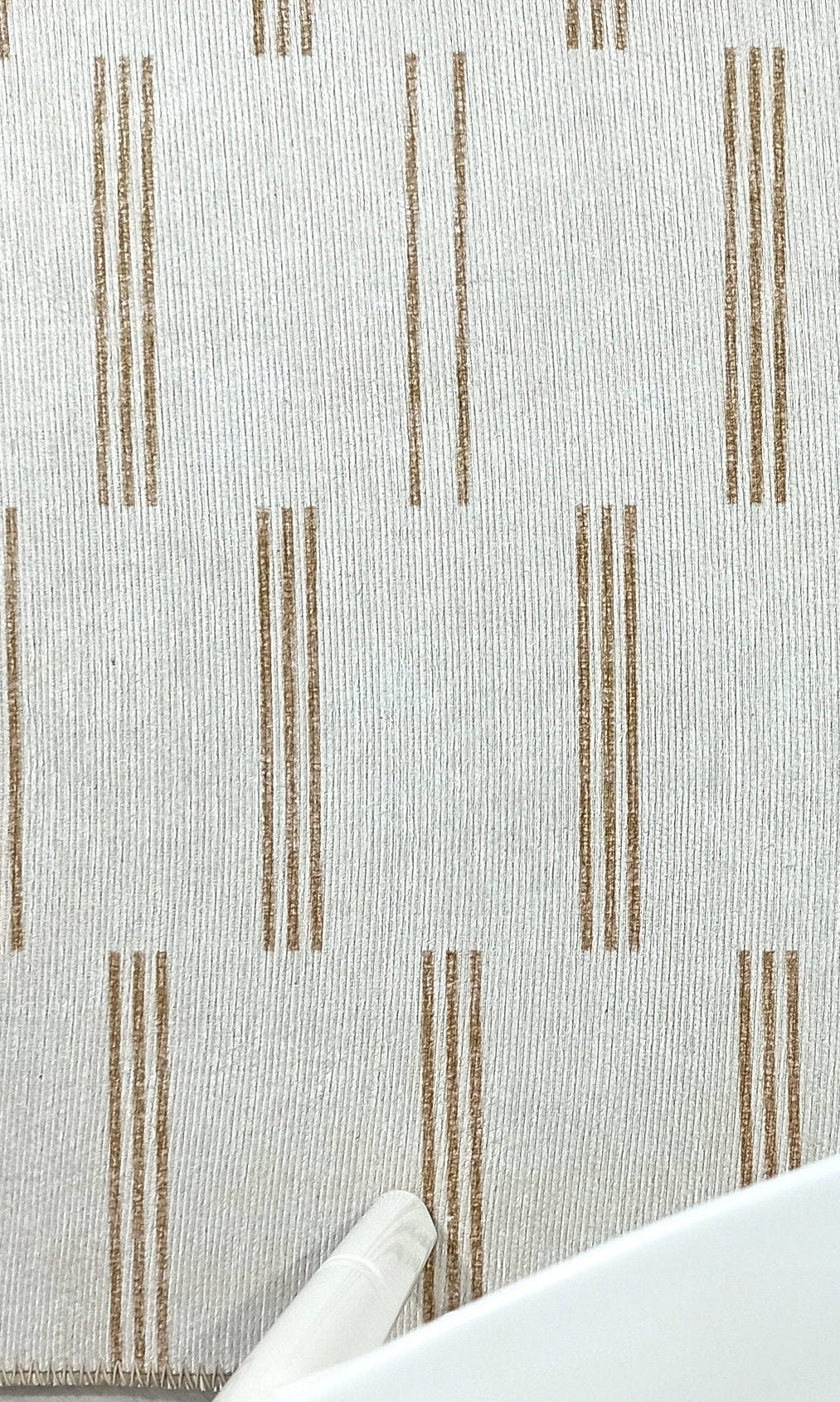Ana Rug Turkish Neutral Striped Faded Beige Brown Rug