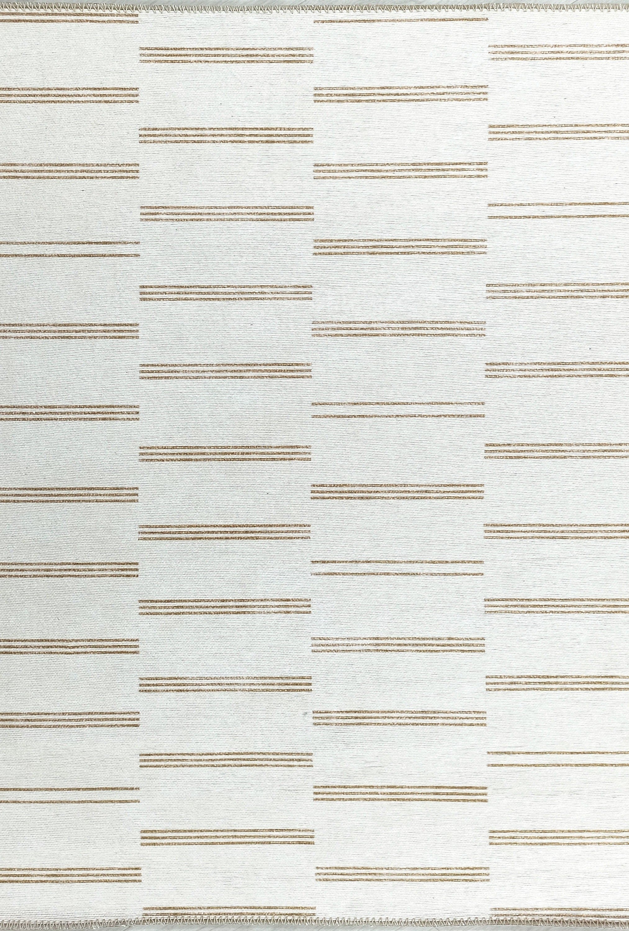 Ana Rug Turkish Neutral Striped Faded Beige Brown Rug