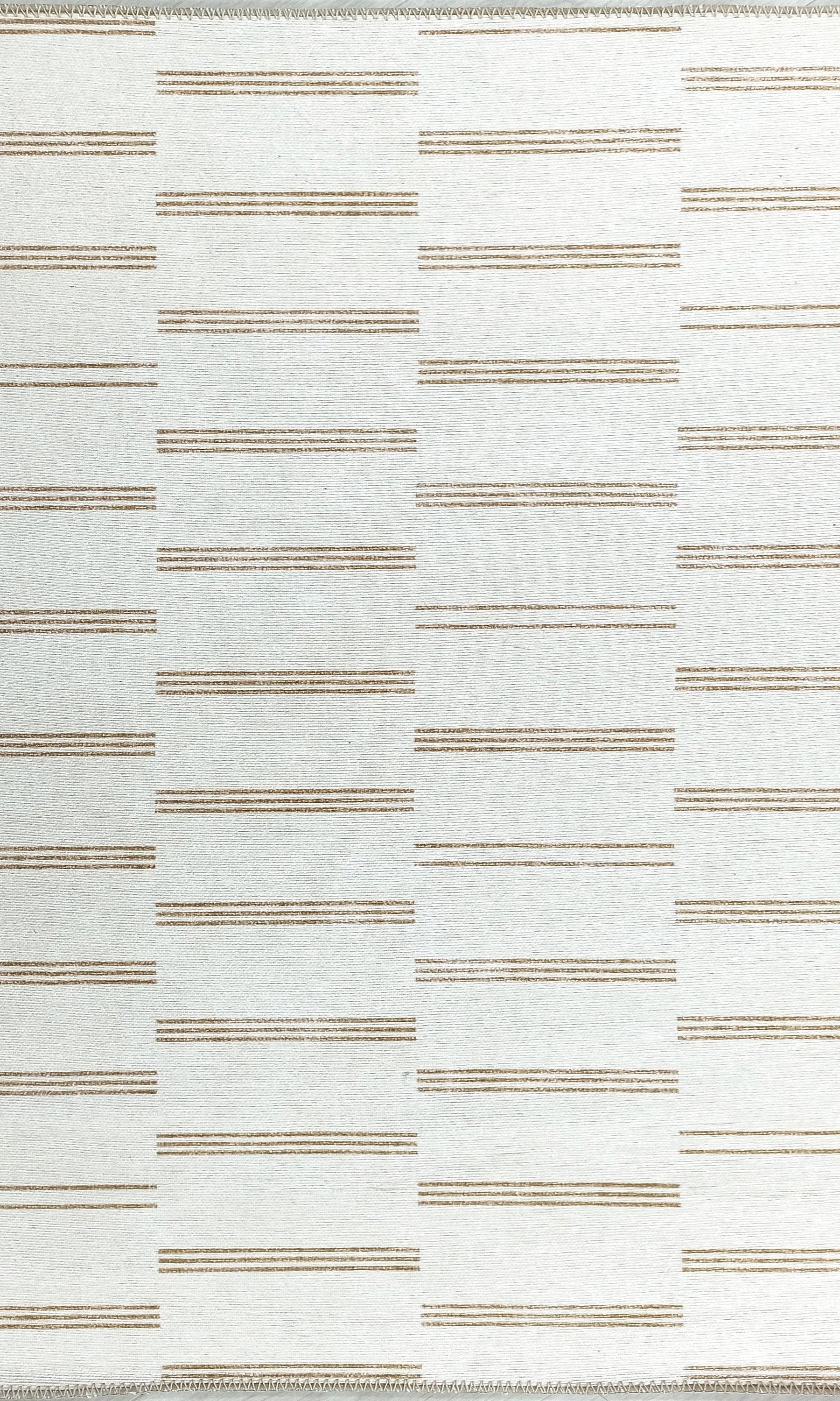 Ana Rug Turkish Neutral Striped Faded Beige Brown Rug