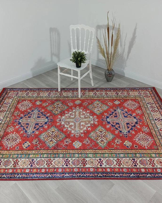 Anan Rug Red Ethnic Turkish Rug