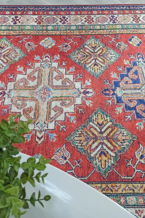 Anan Rug Red Ethnic Turkish Rug