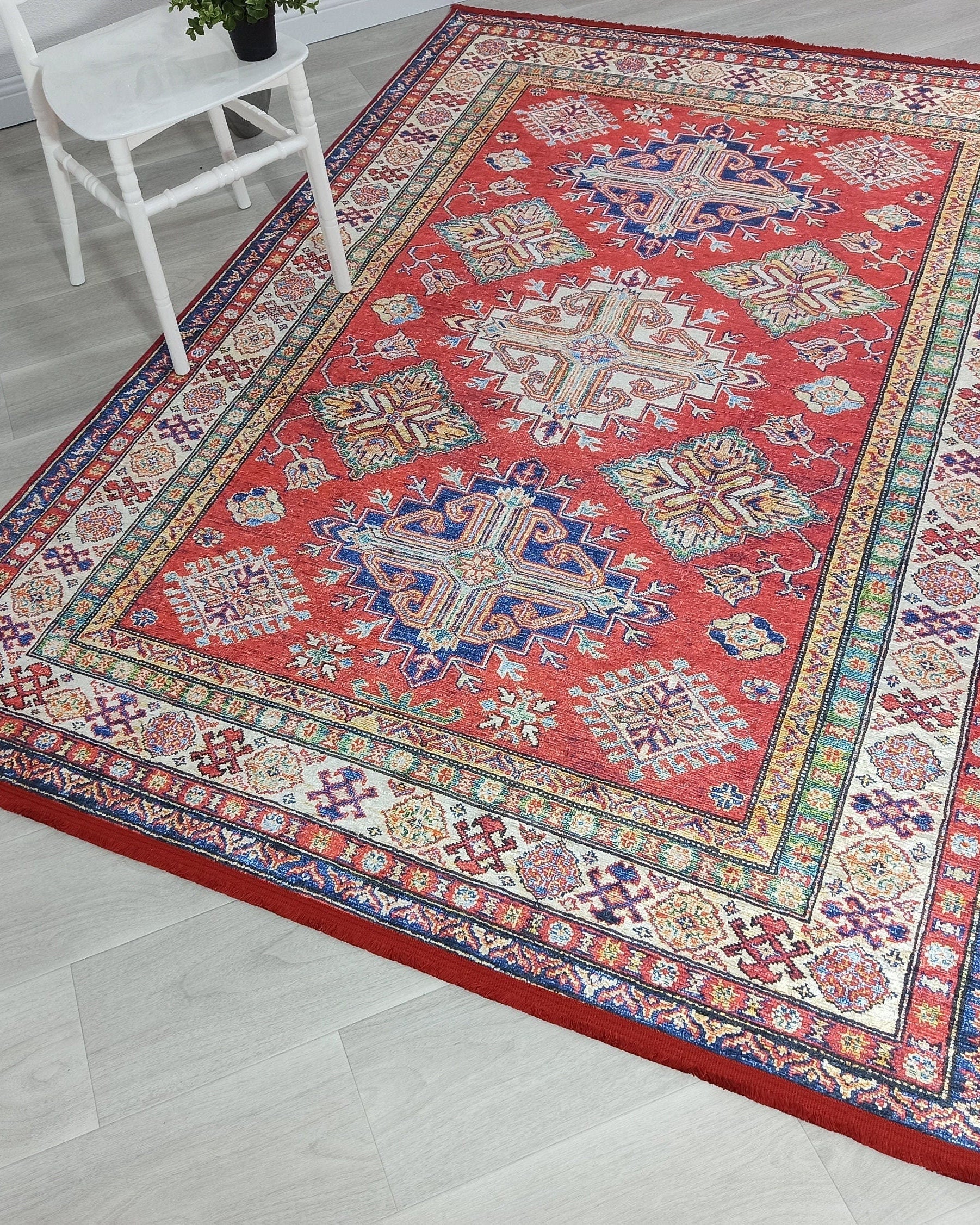 Anan Rug Red Ethnic Turkish Rug