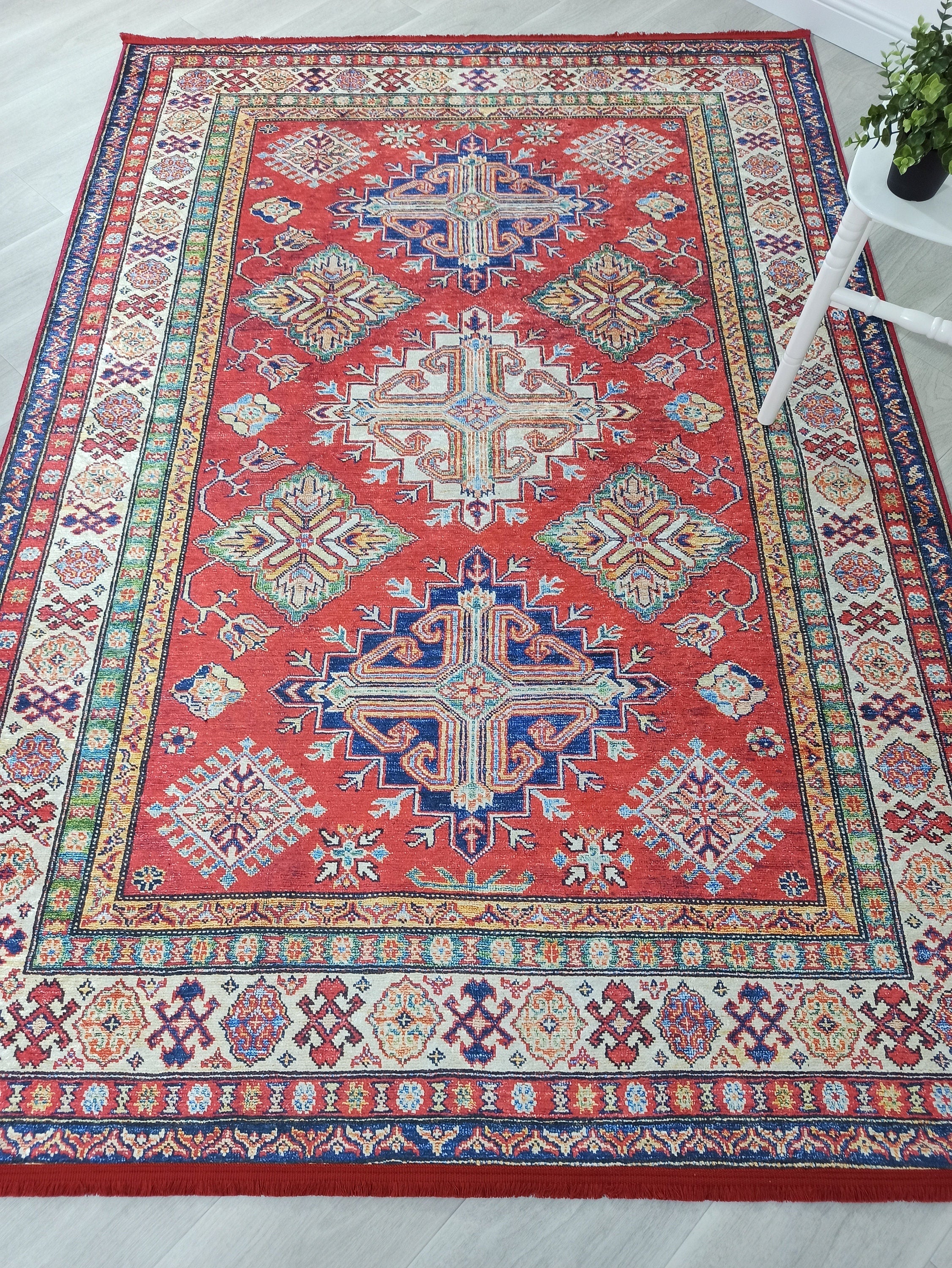Anan Rug Red Ethnic Turkish Rug