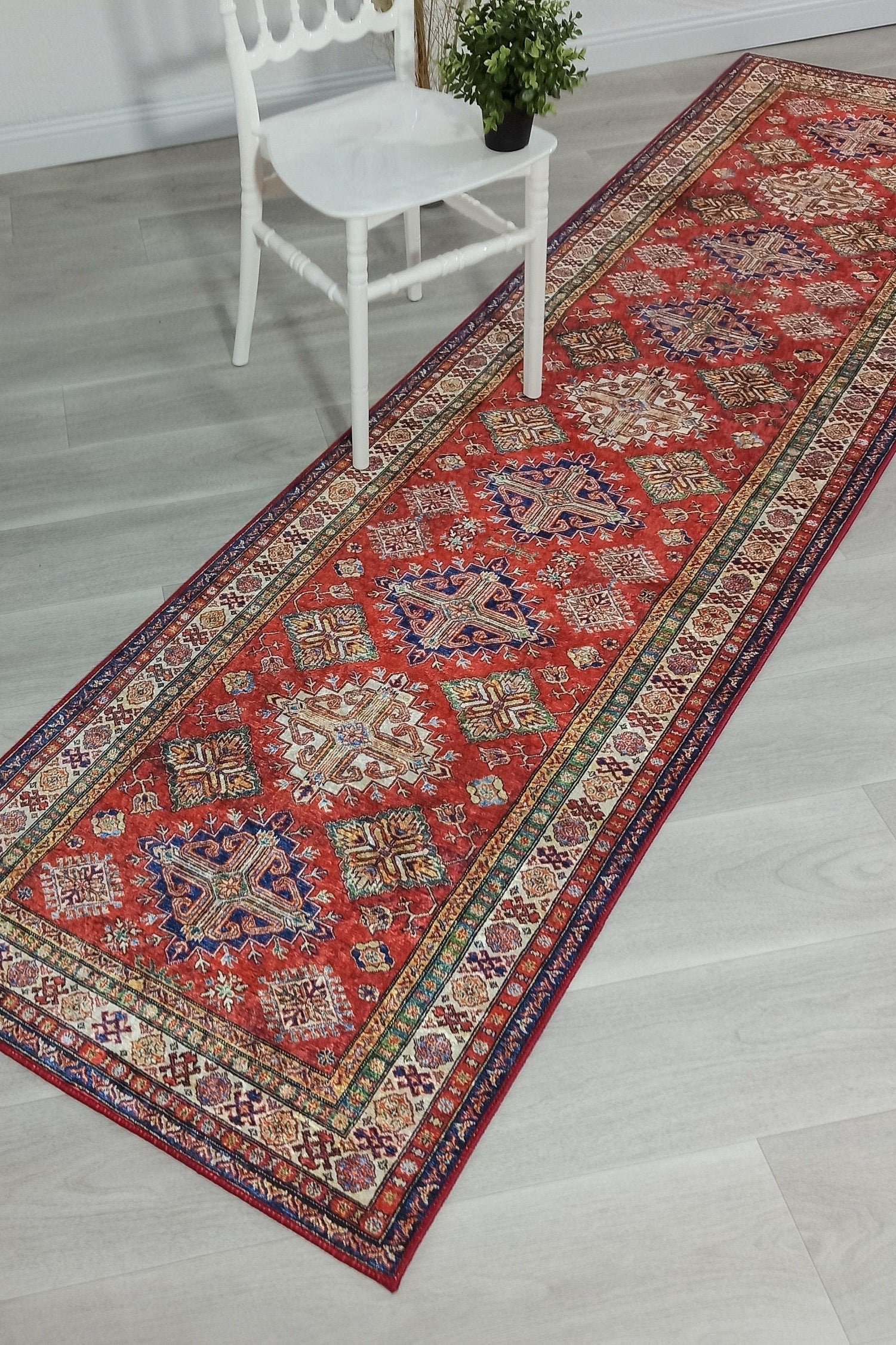 Anan Rug Red Ethnic Turkish Rug